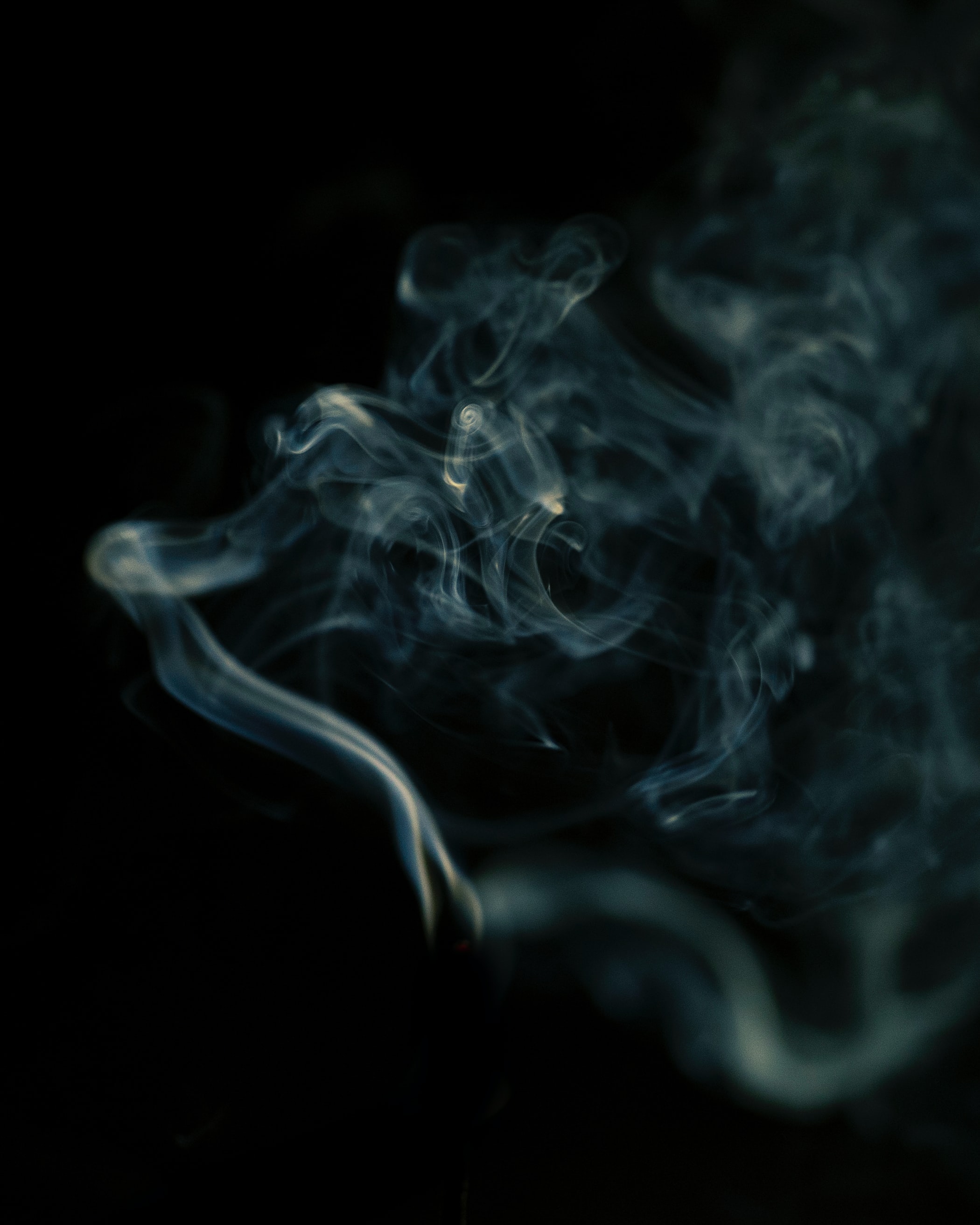 Download mobile wallpaper Cloud, Abstract, Smoke, Dark for free.