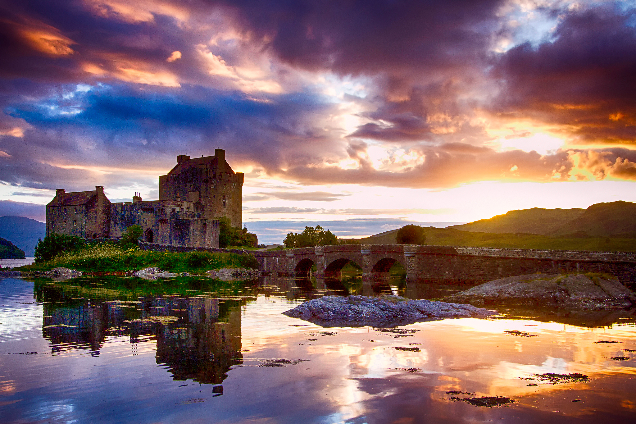 356145 скачать обои шотландия, сделано человеком, замок эйлен донан, замки - заставки и картинки бесплатно