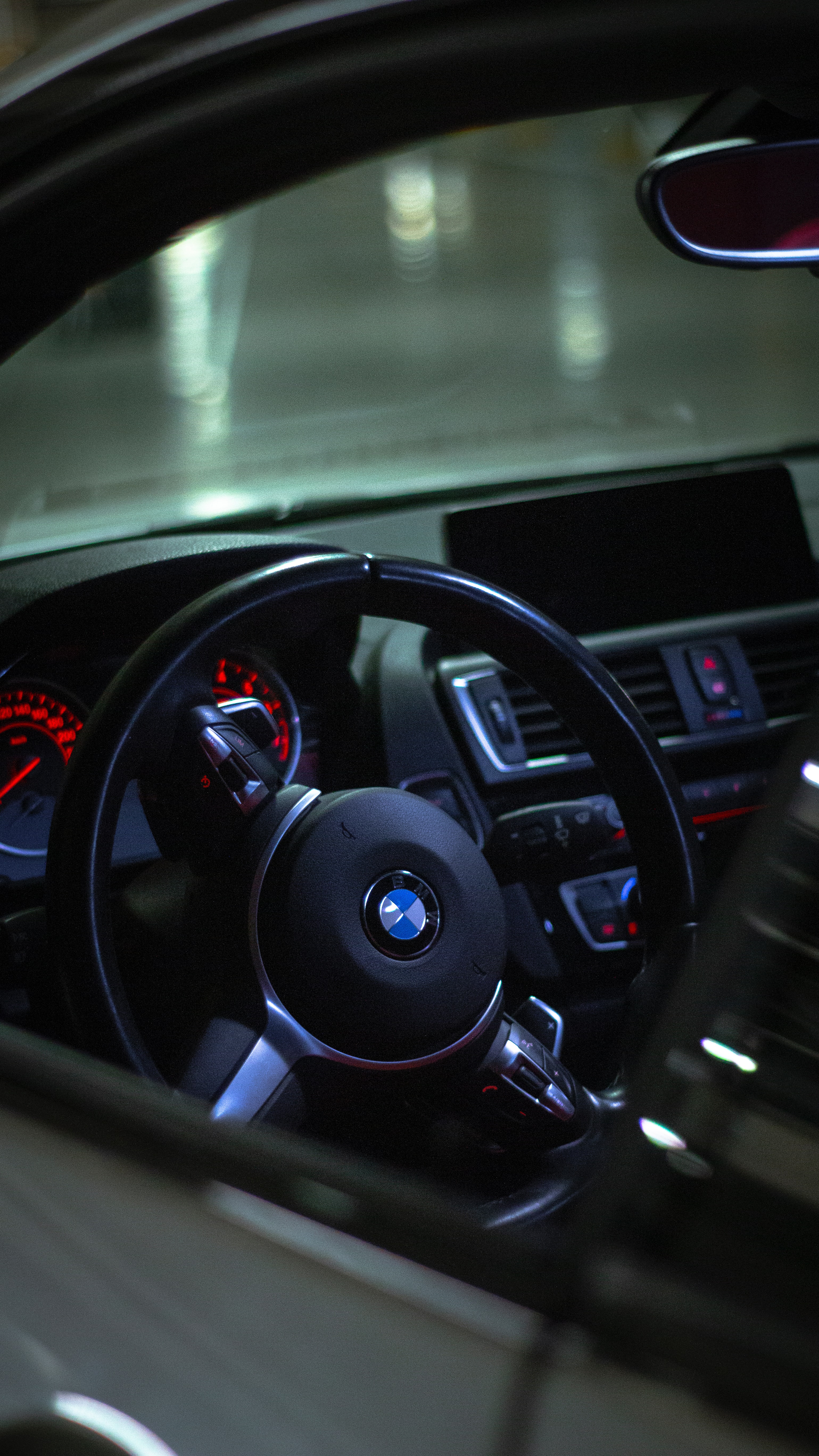 bmw, speedometer, cars, rudder, steering wheel, salon HD wallpaper