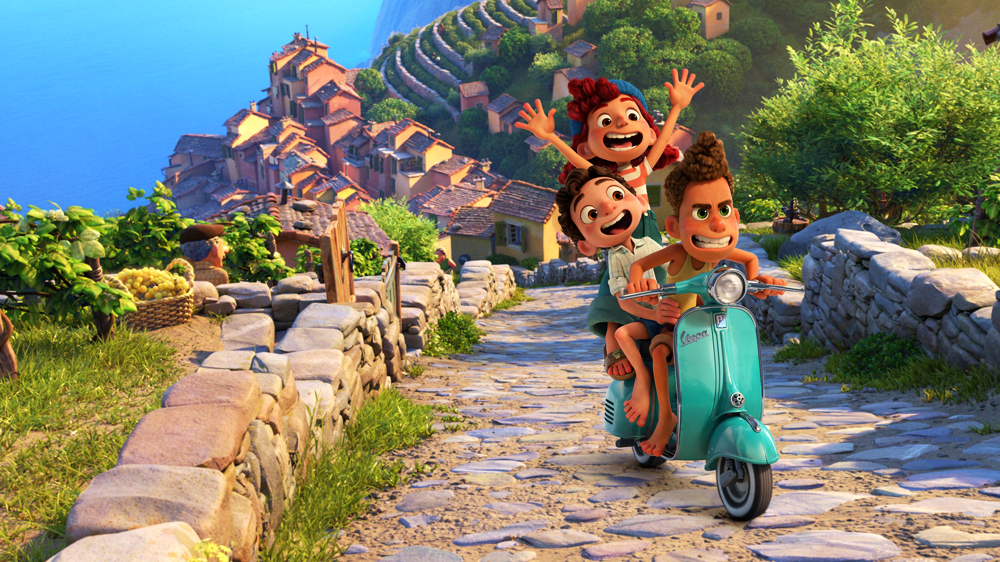 Luca with Alberto  Disney X Pixar Movie LUCA 4K wallpaper download