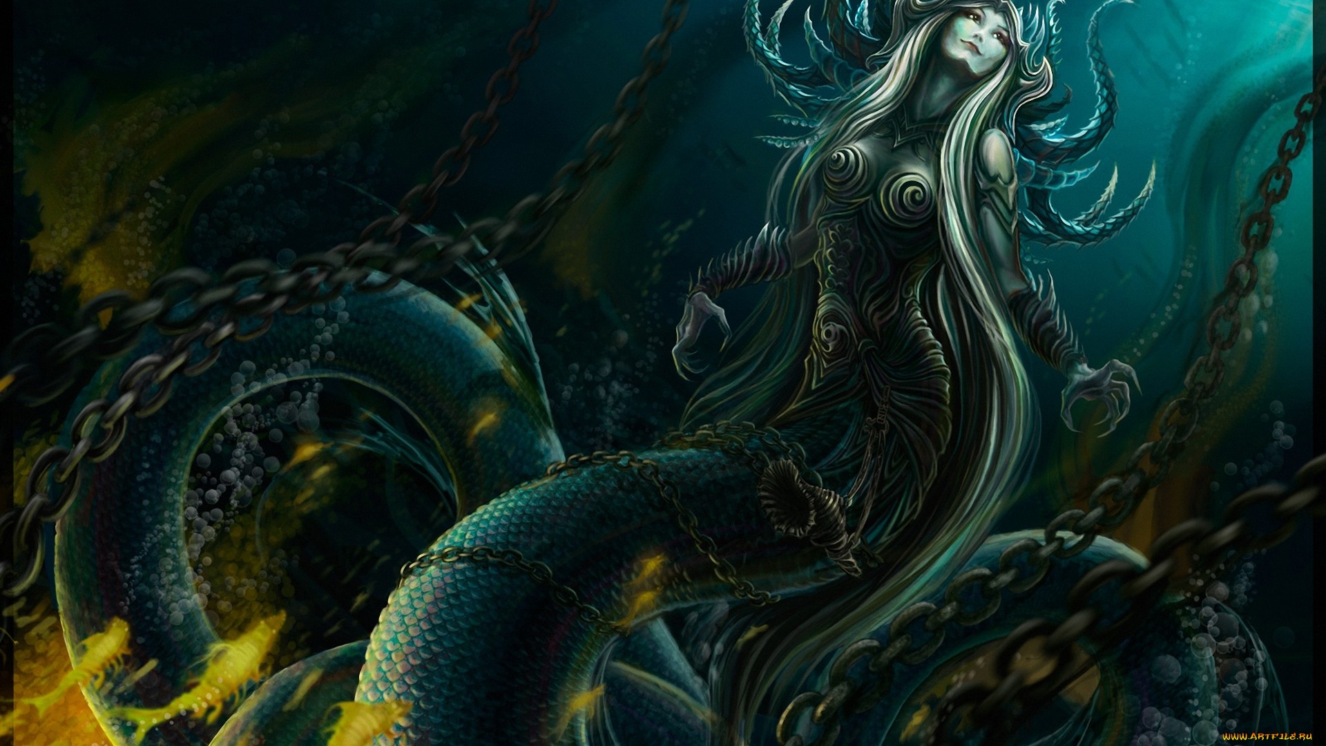 Fantasy Sea Monster Creature Creepy Dark Underwater 1080P wallpaper  hdwallpaper deskt  Sea monsters Monster hunter world wallpaper  Underwater wallpaper