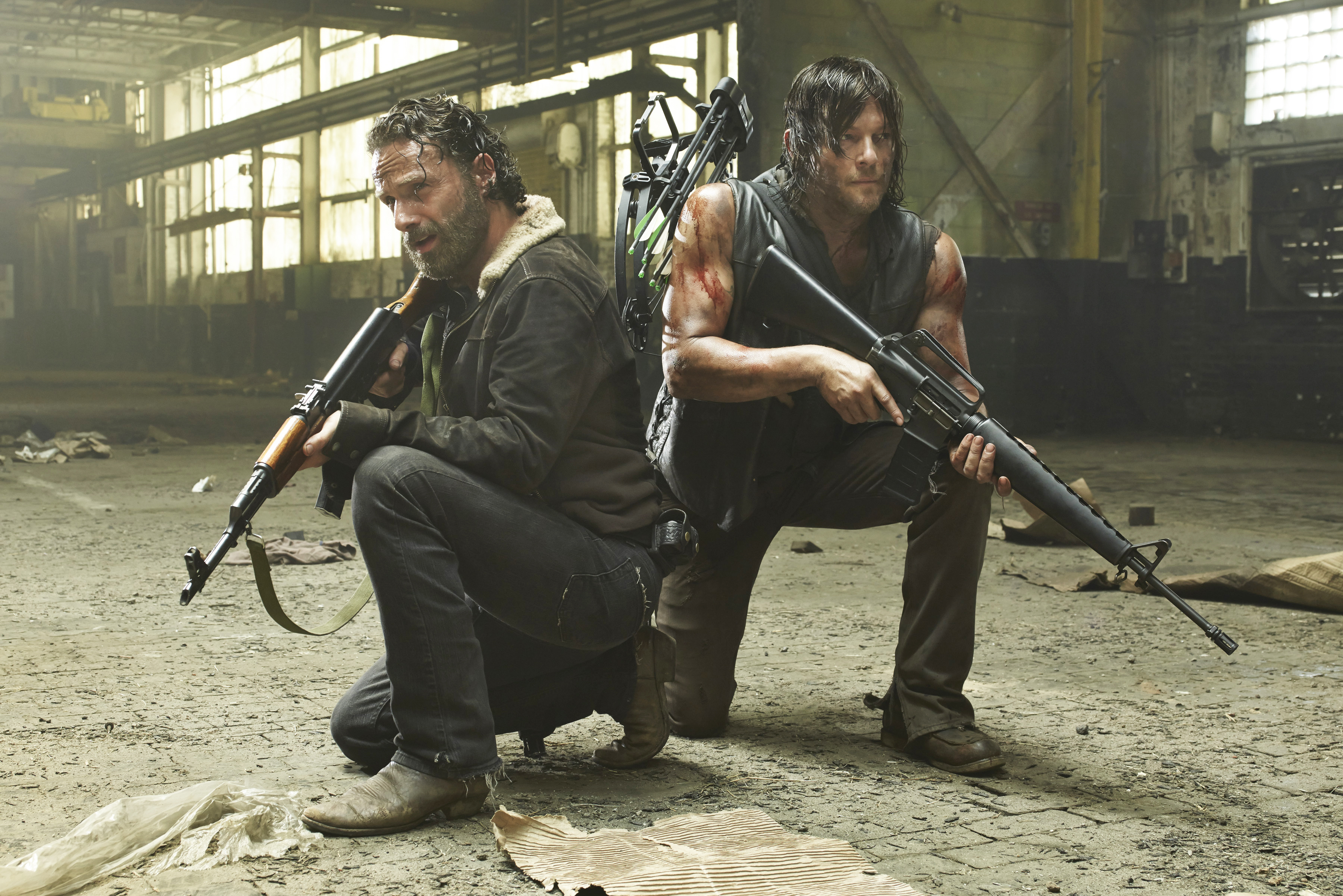 andrew lincoln, rick grimes, the walking dead, tv show, daryl dixon, norman reedus 1080p