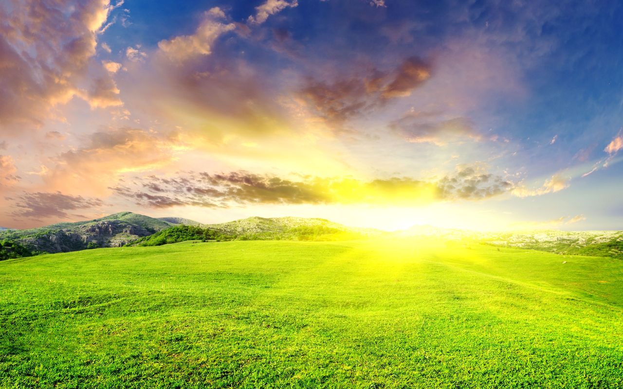 Download mobile wallpaper Sun, Landscape for free.