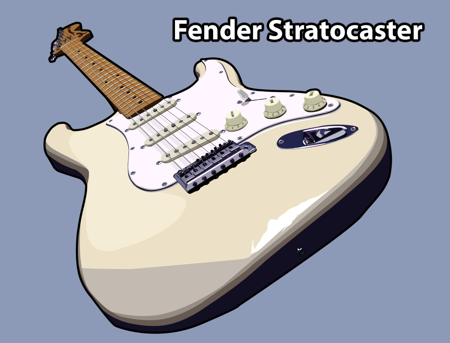 Fender Stratocaster рисунок