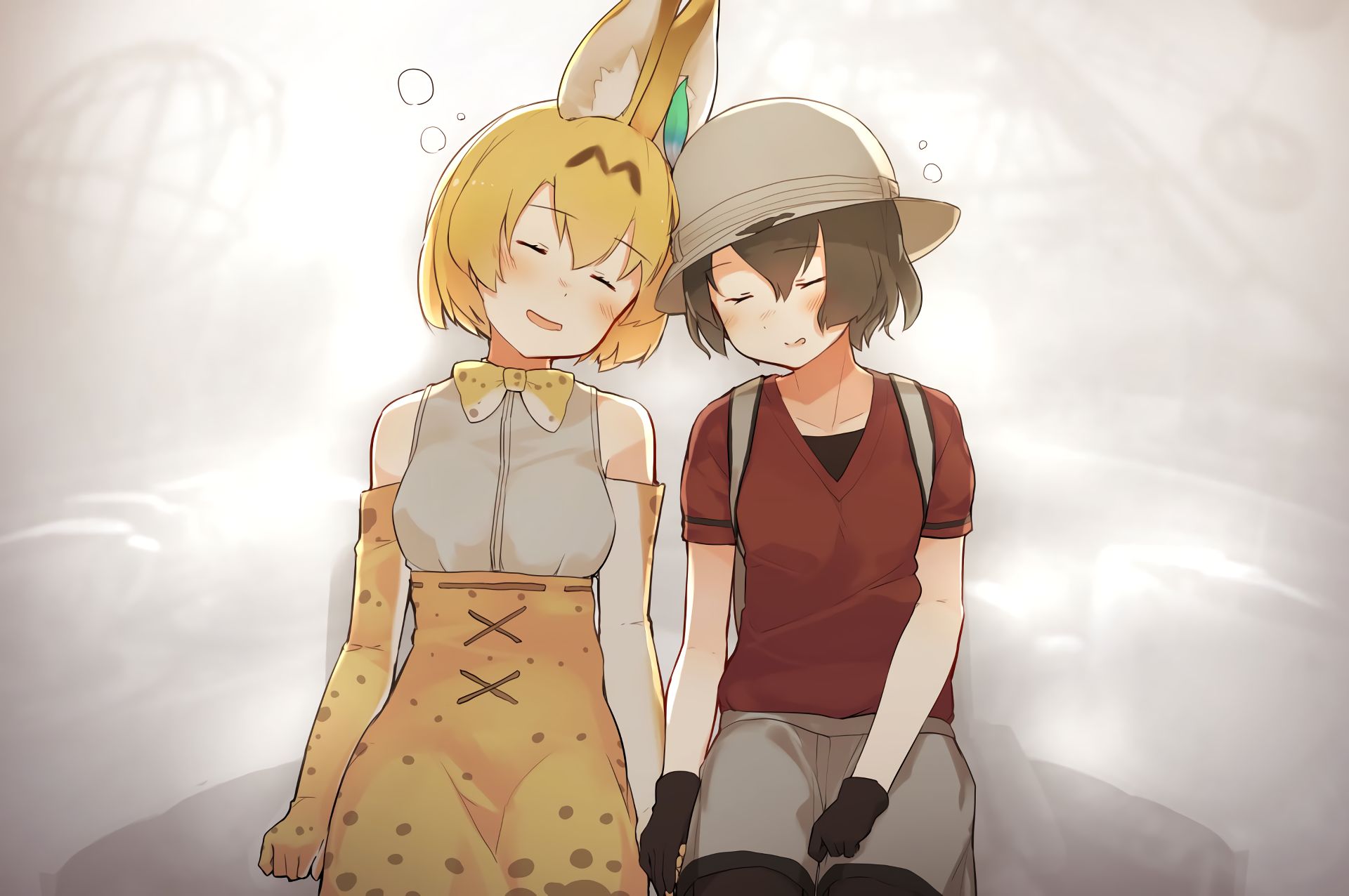 Кемоно су. Kemono friends Kaban. Kemono friends с гитарой. Cerulean Kaban Kemono friends. Комикс Кемоно френдс сервал Чан.