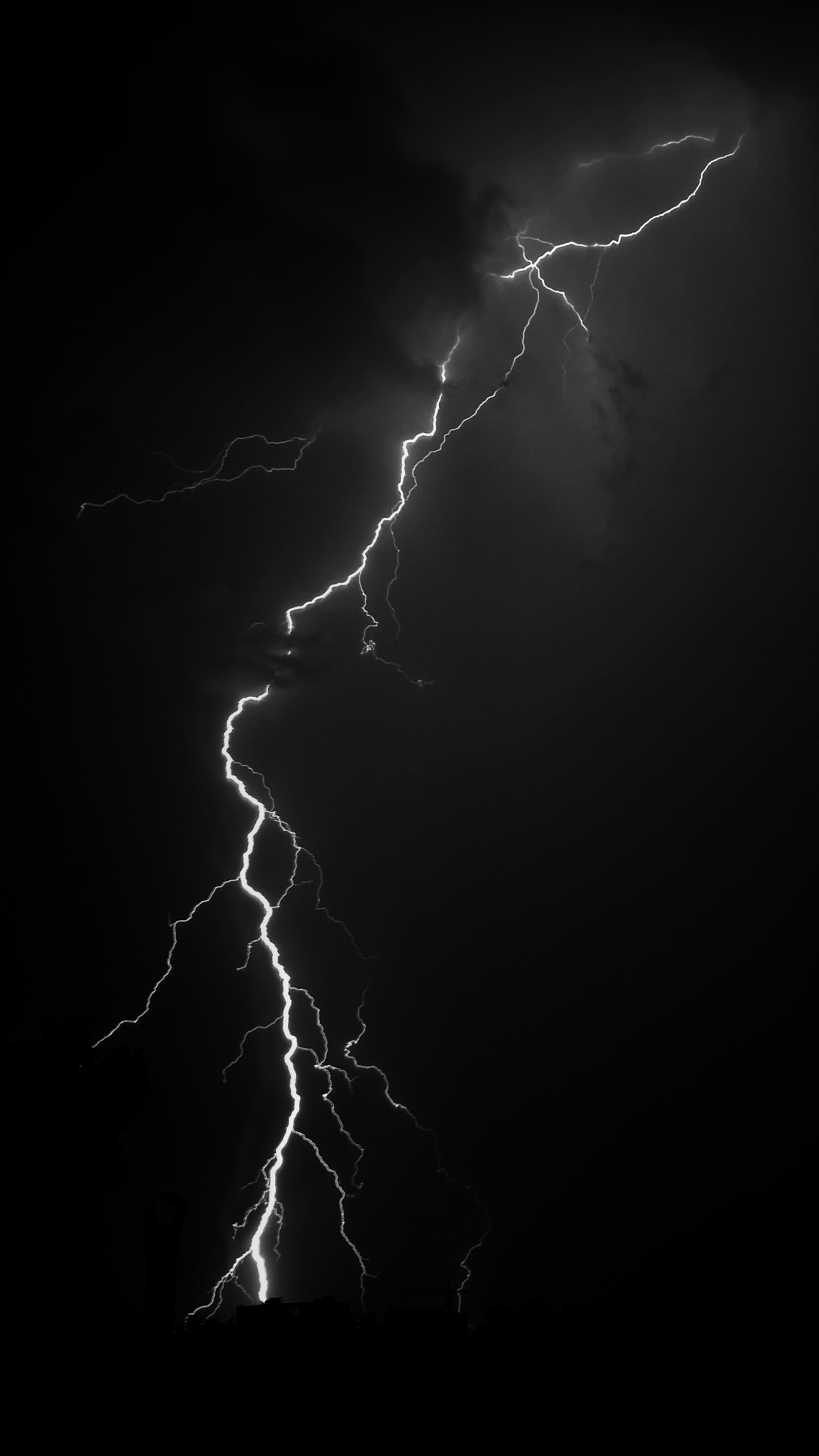 black, lightning, glow lock screen backgrounds