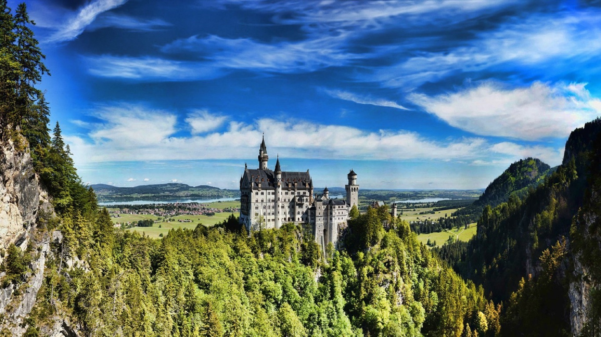 Handy-Wallpaper Füssen, Fussen, Städte, Schloss Neuschwanstein, Deutschland kostenlos herunterladen.