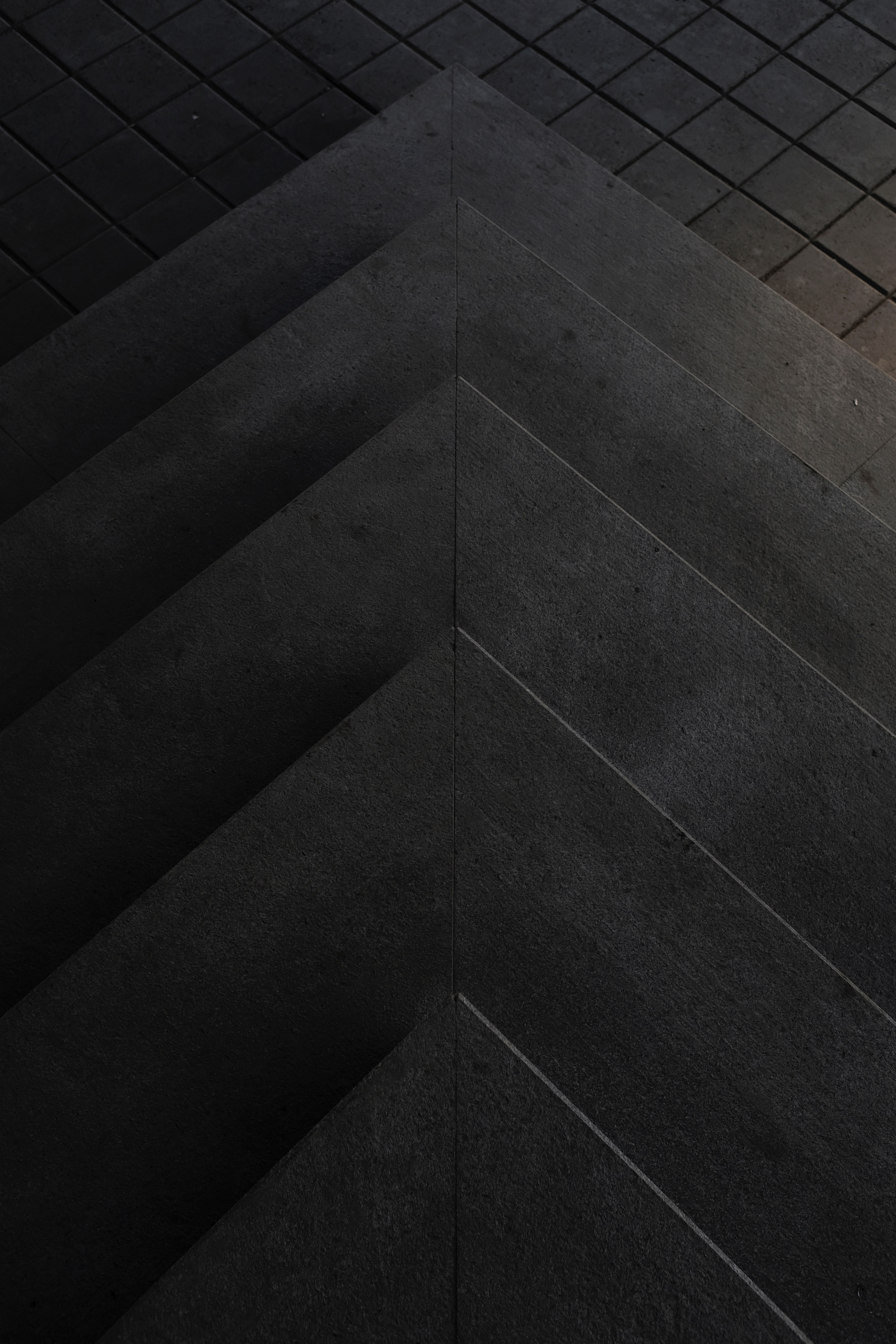 Download mobile wallpaper Geometric, Triangles, Construction, Stone, Chb, Bw, Design, Texture, Textures for free.