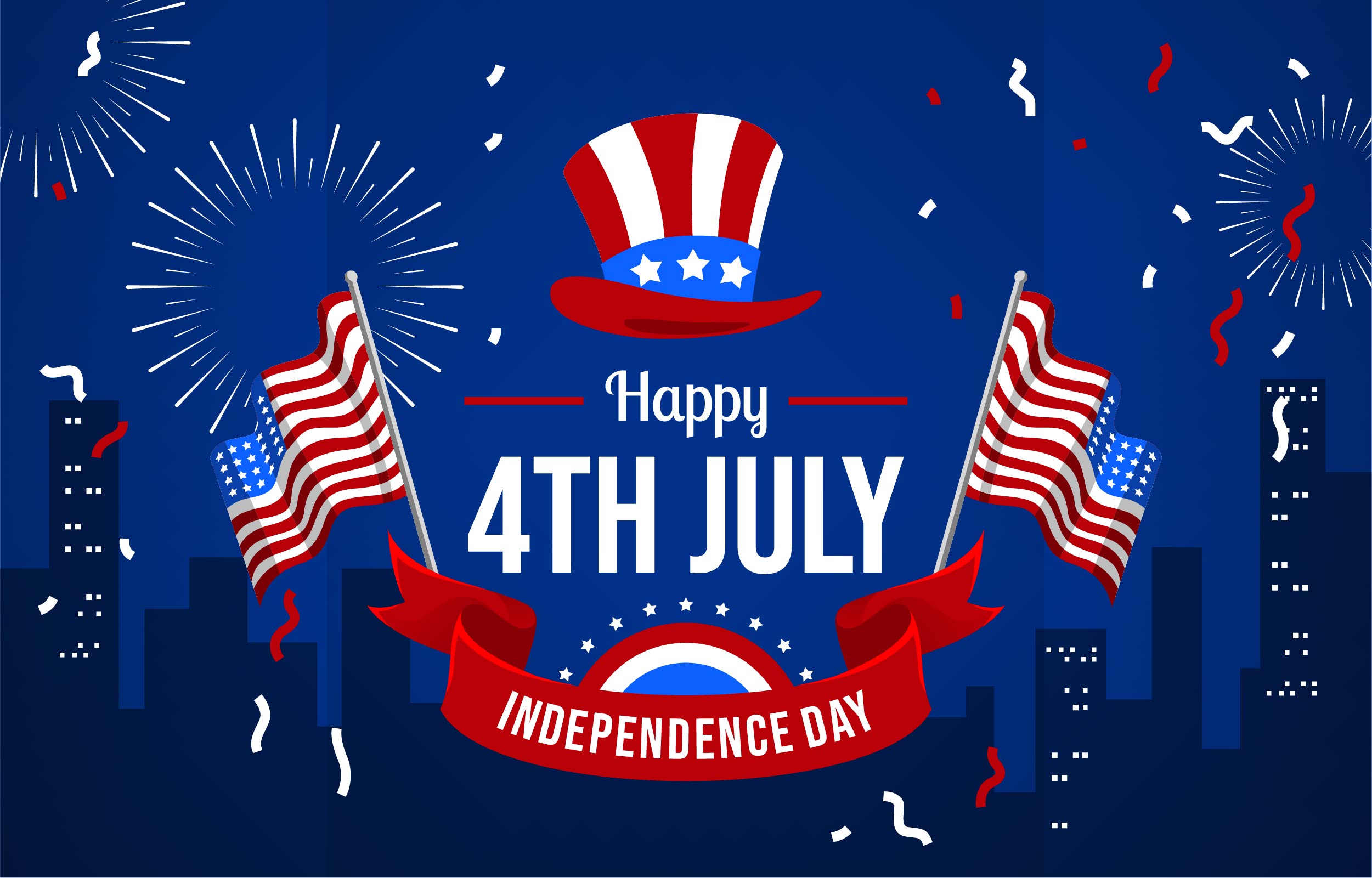 American 4th July Celebration Concept 7197006 Vector Art at Vecteezy