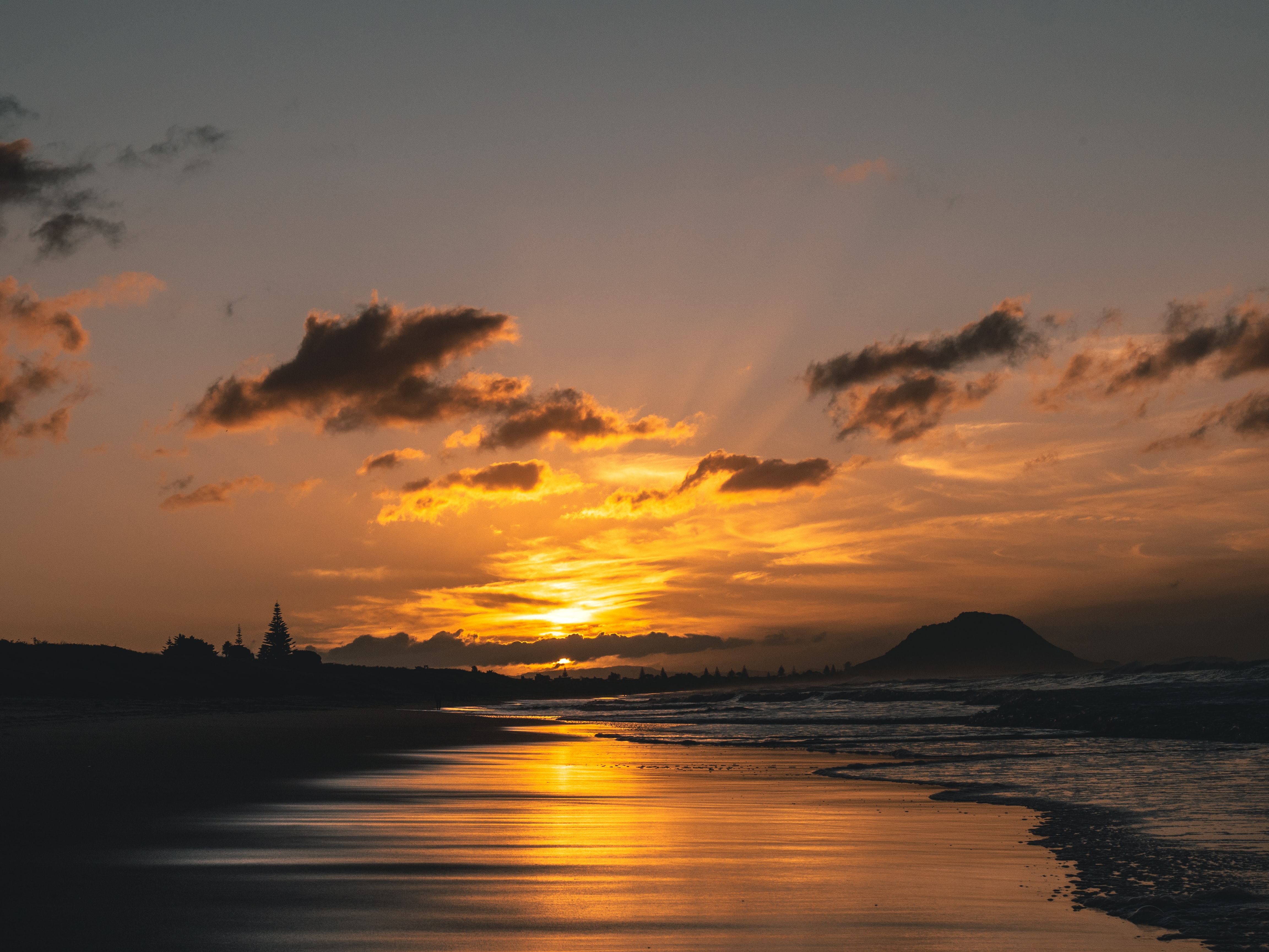 Laden Sie das Sunset, Sky, Küste, Natur, Sand, Sea-Bild kostenlos auf Ihren PC-Desktop herunter