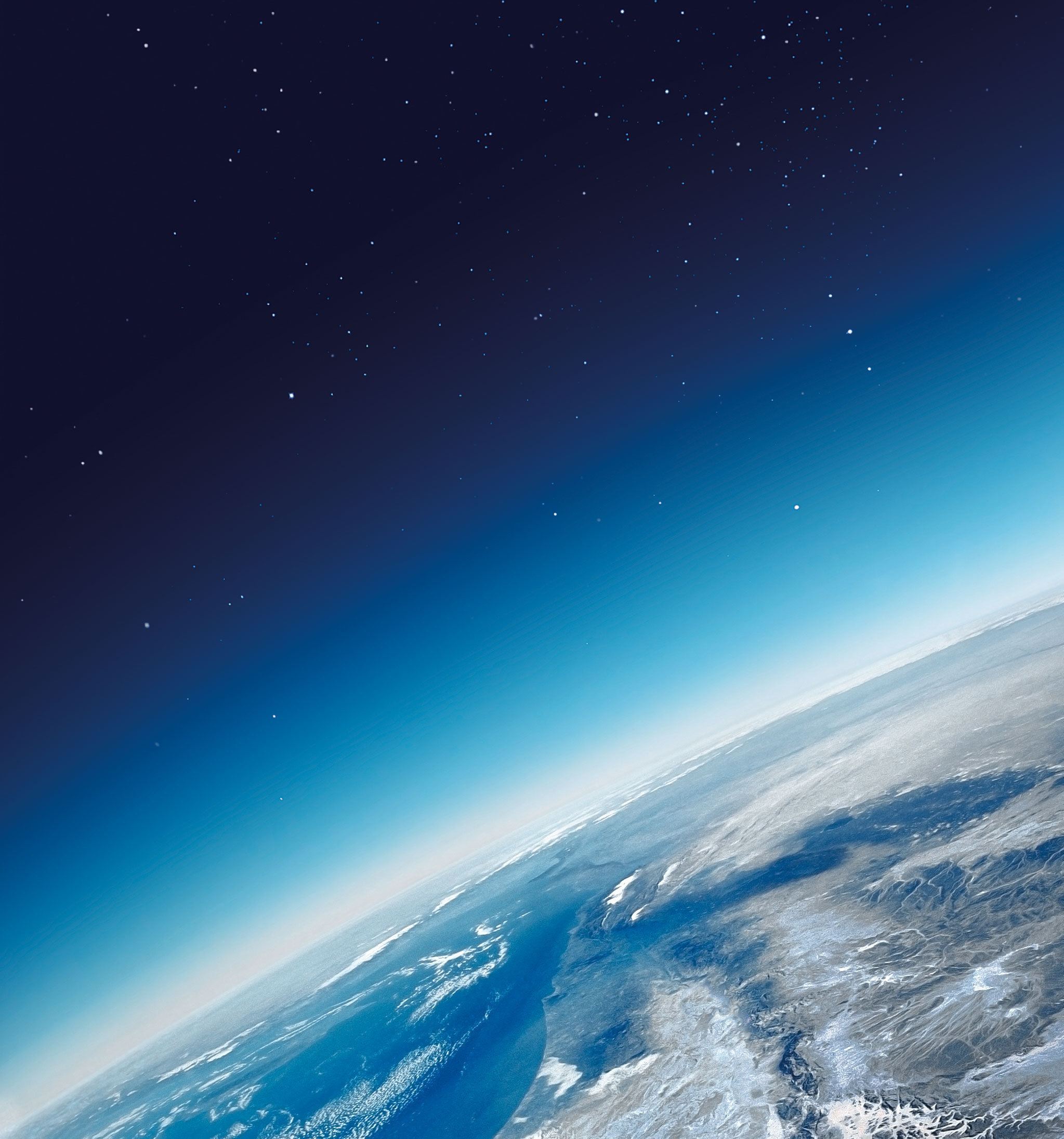 landscape, planets, universe, blue for android