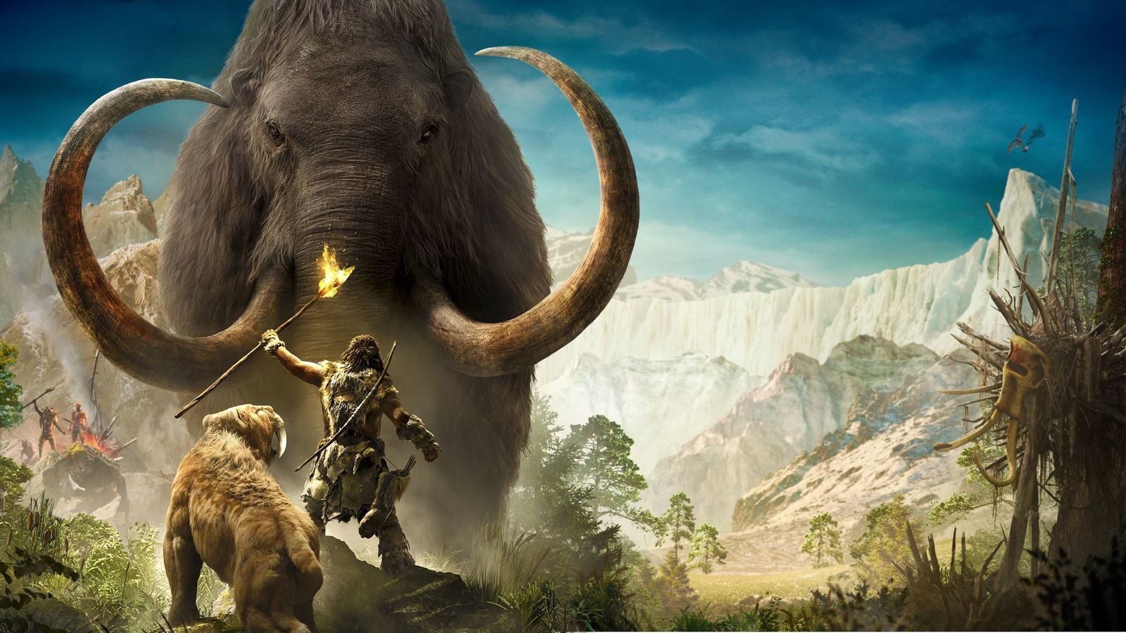 Мамонт и древний человек. Far Cry Primal мамонт. Far Cry Primal (2016). Мамонты в фар край 4. Фар край с мамонтами.