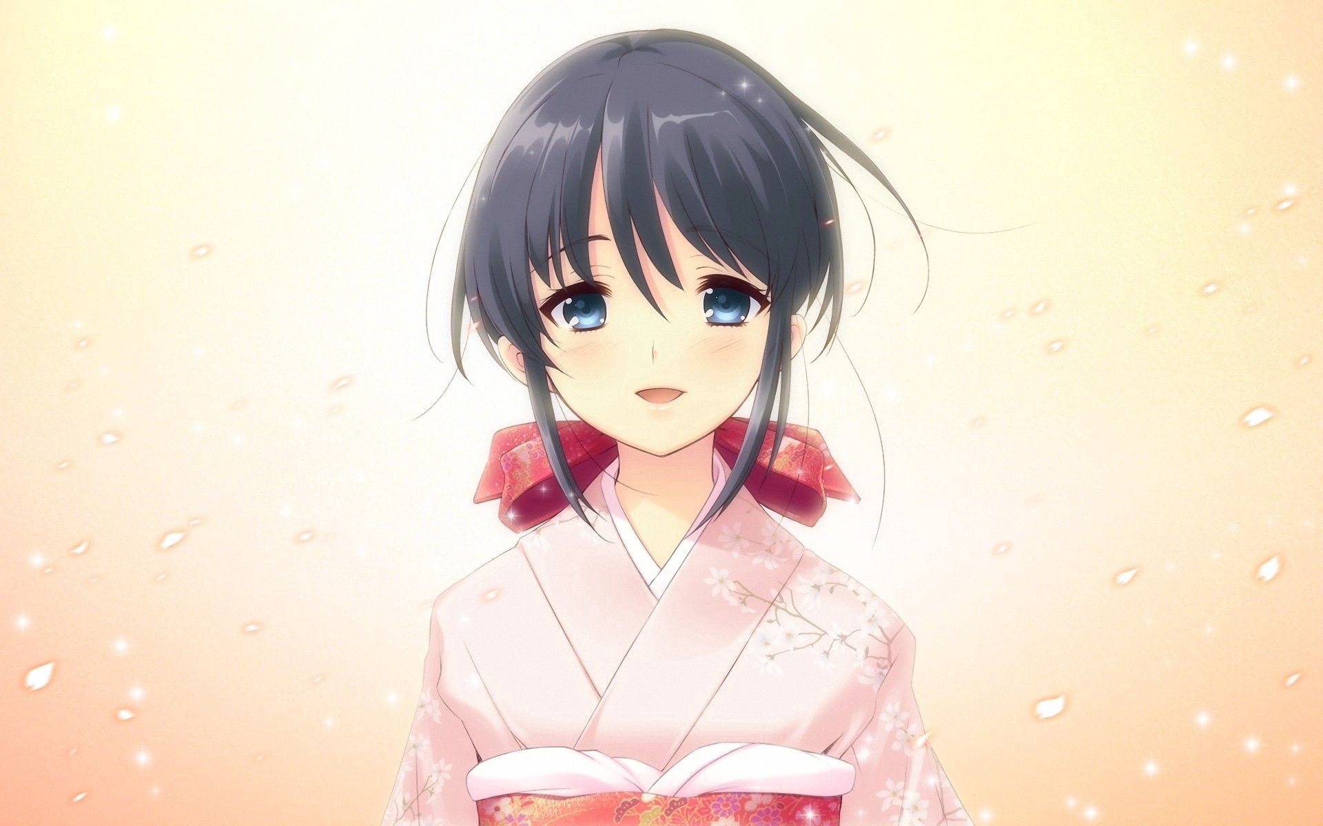 84851 descargar imagen anime, morena, niña, muchacha, kimono, quimono: fondos de pantalla y protectores de pantalla gratis