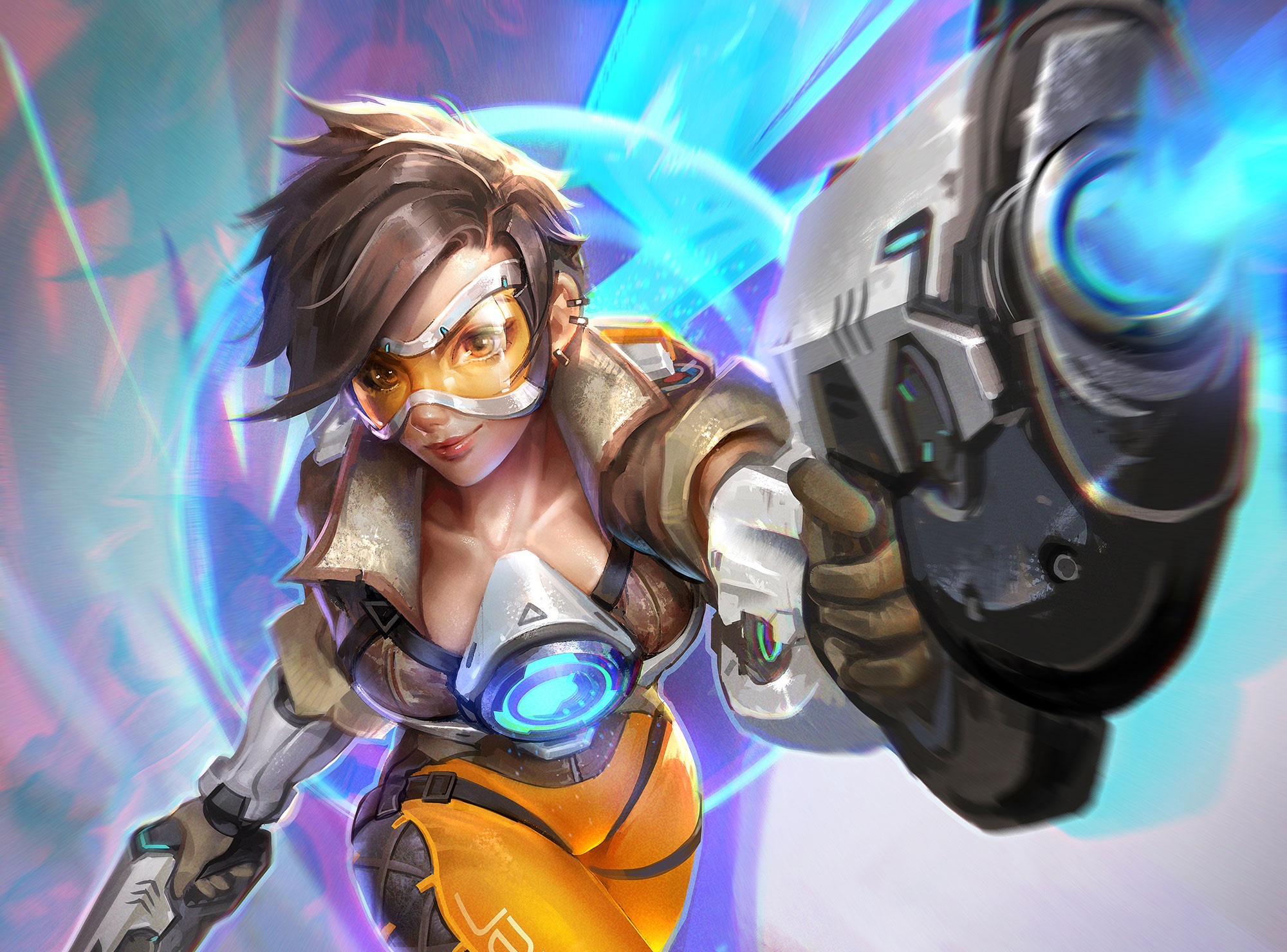 tracer (overwatch), video game, overwatch
