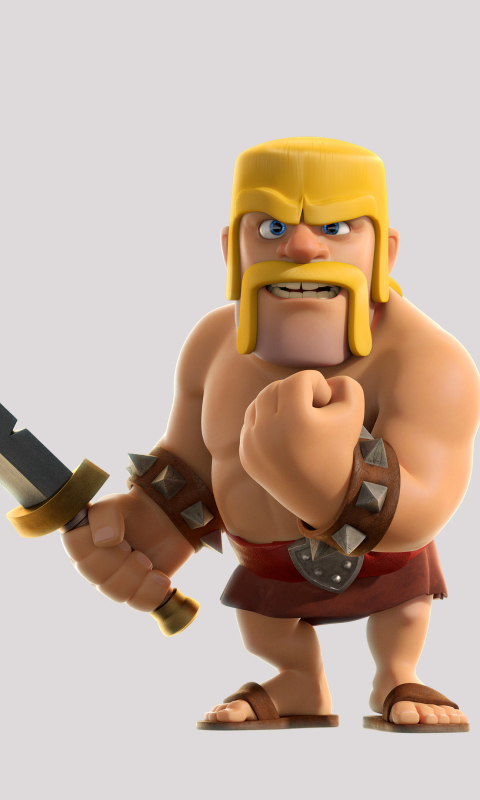 clash of clans barbarian king wallpaper