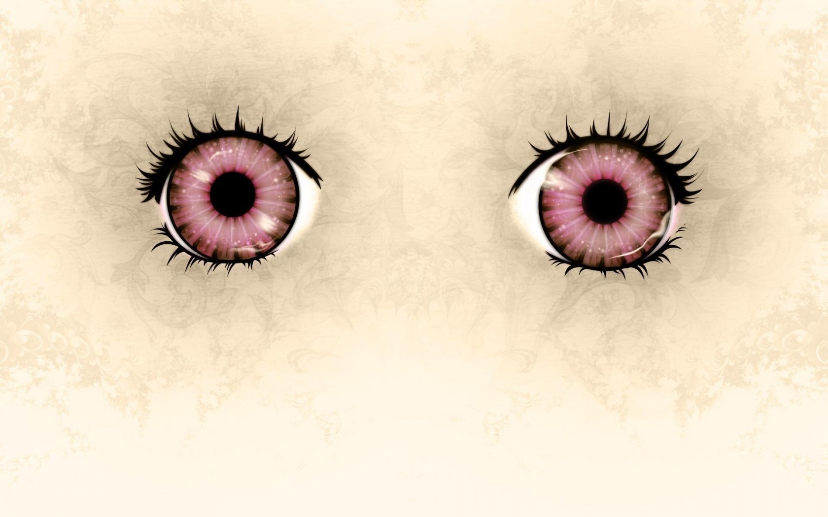Красные глаза мультяшные