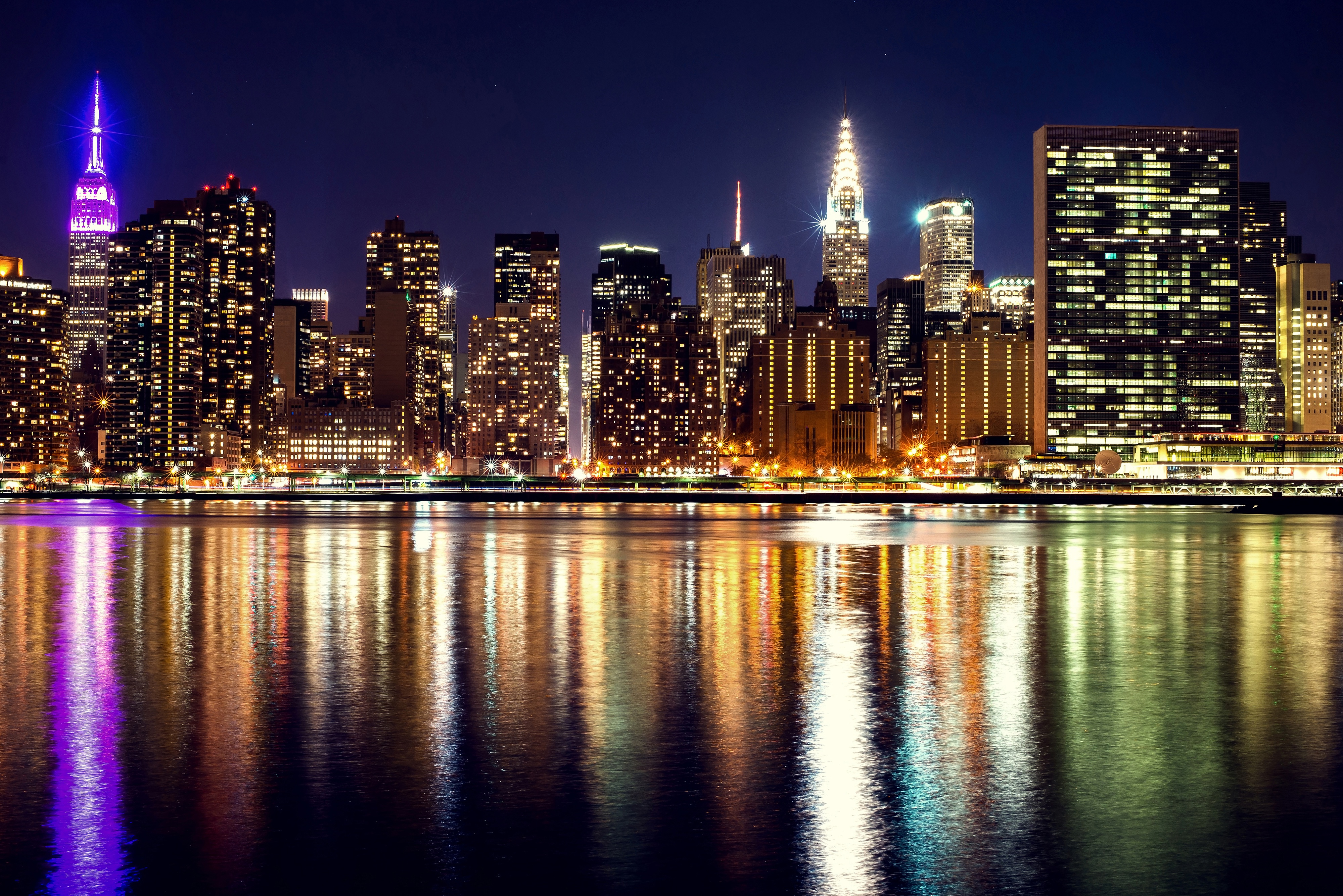 4K New York City Night Wallpapers - Top Free 4K New York City Night  Backgrounds - WallpaperAccess