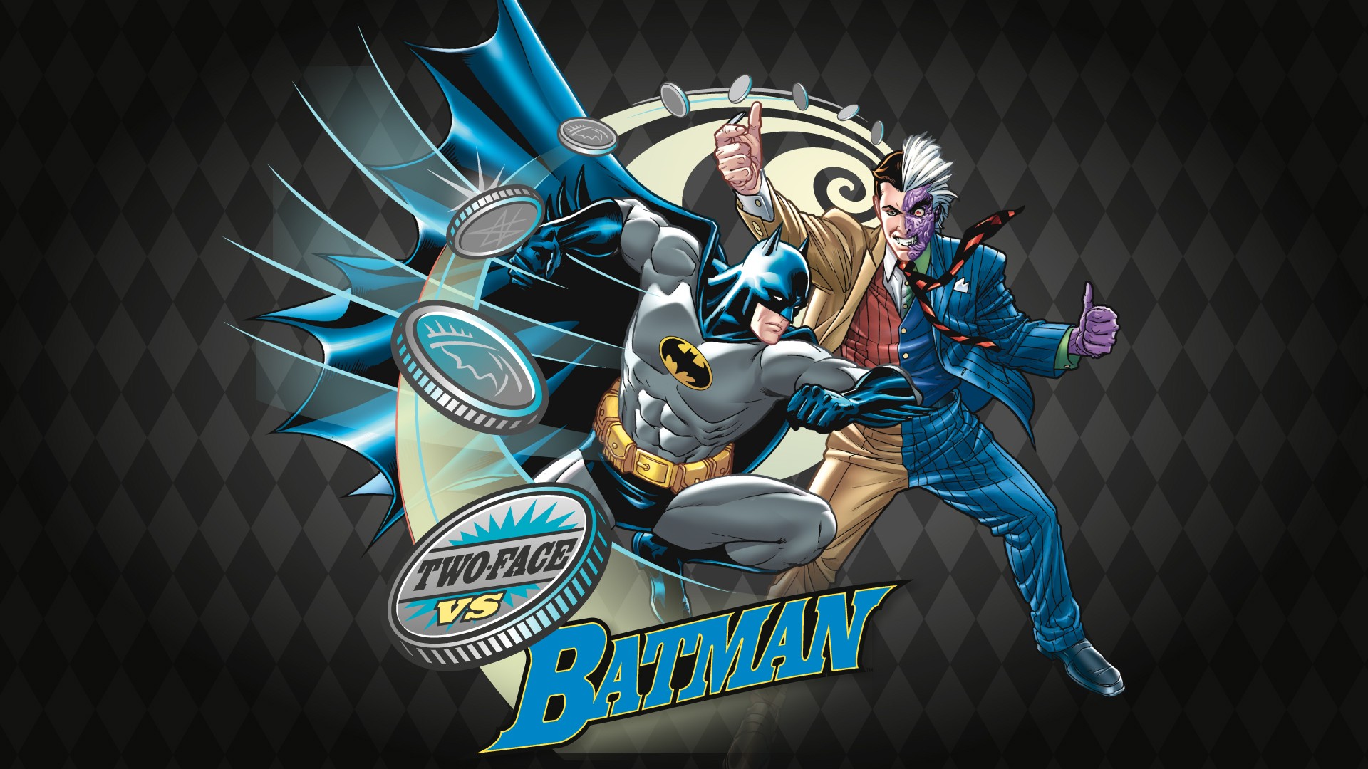comics, batman, two face