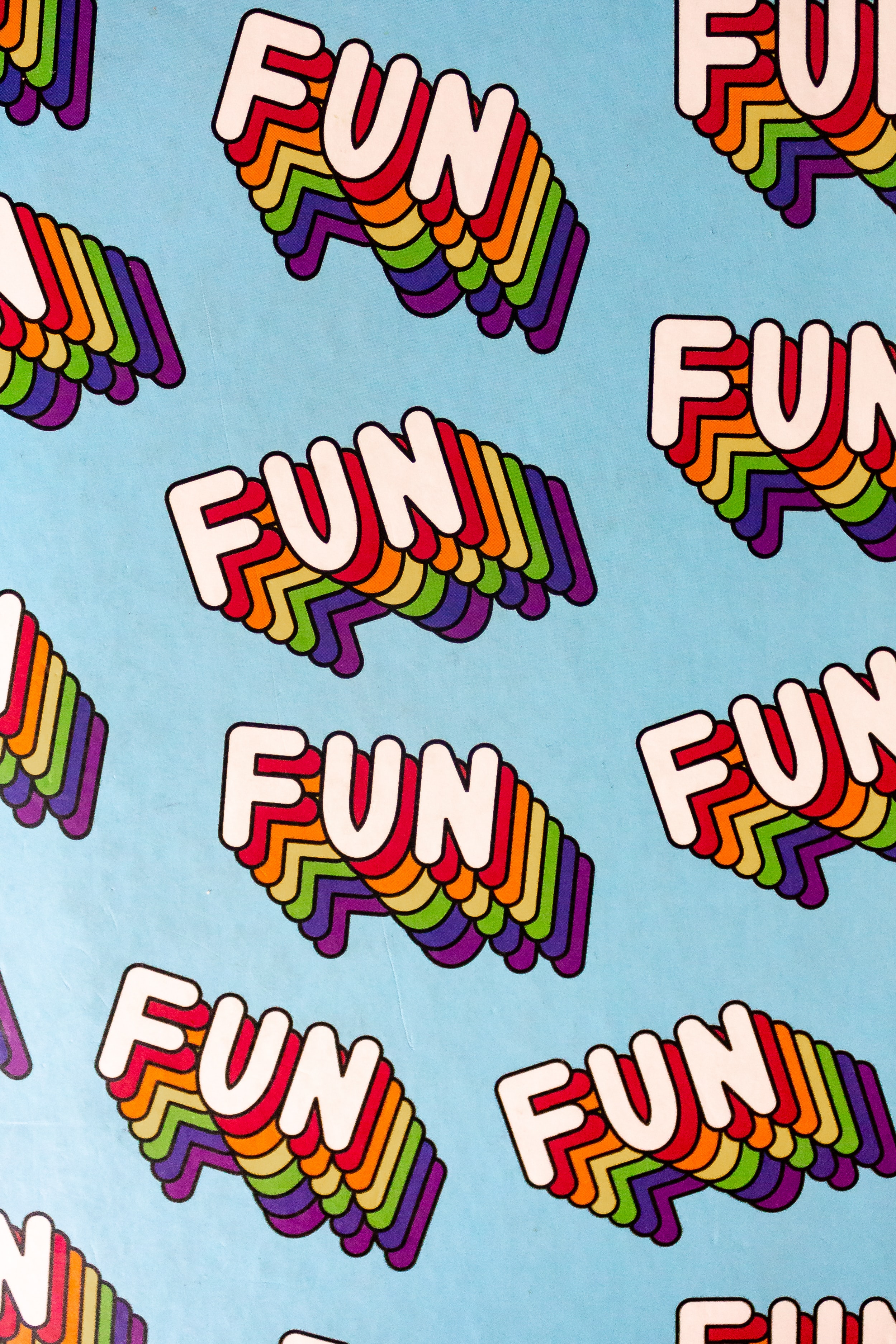 rainbow, pattern, words, inscription, fun, merriment cell phone wallpapers