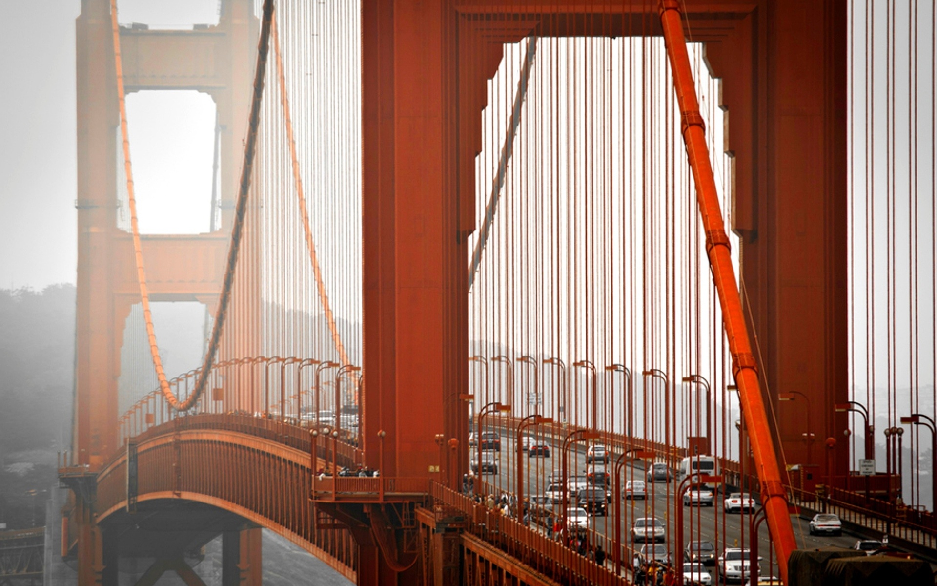 Сан Франциско мост золотые ворота сверху