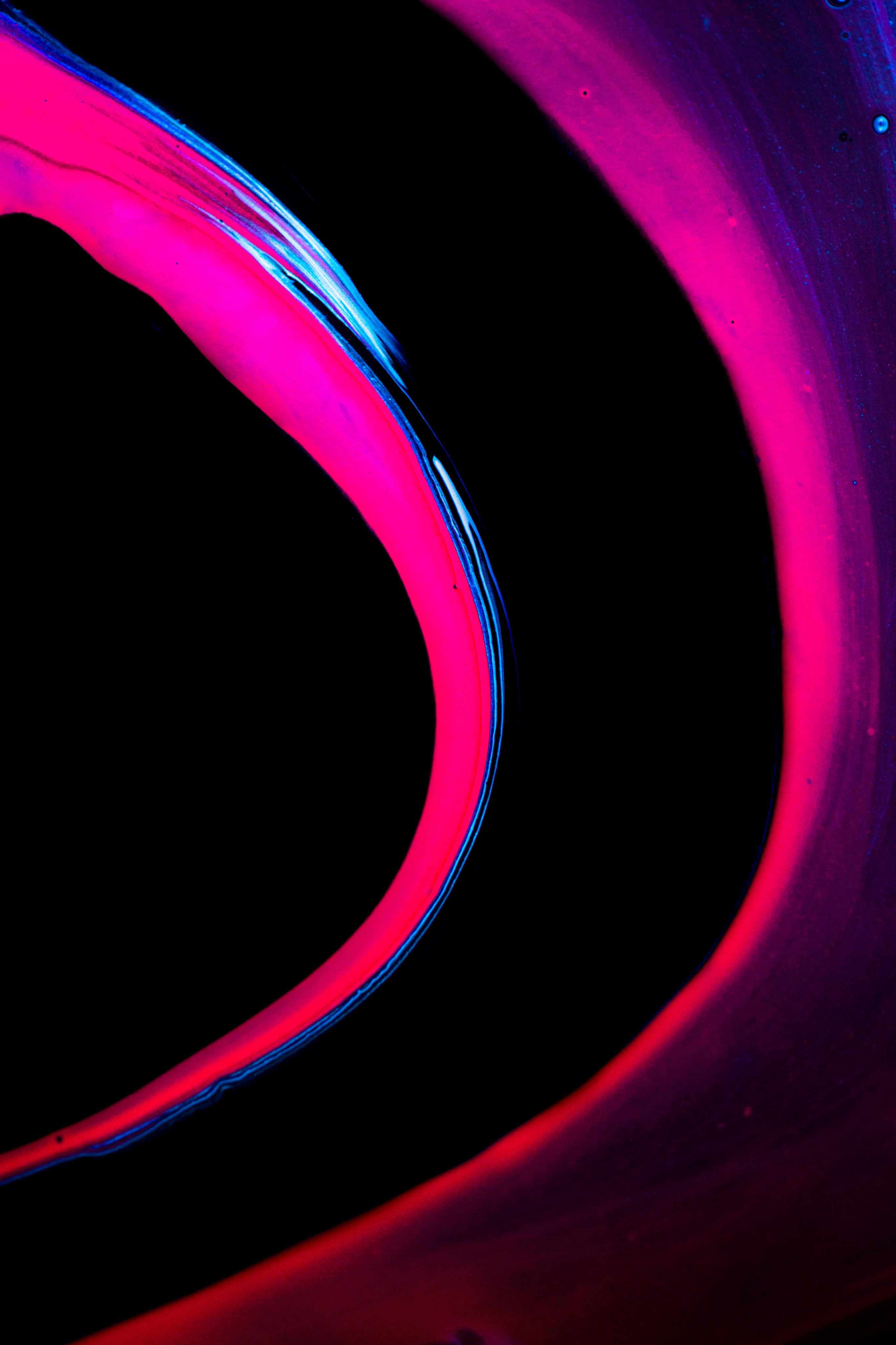 Download mobile wallpaper Bends, Divorces, Paint, Pink, Abstract for free.