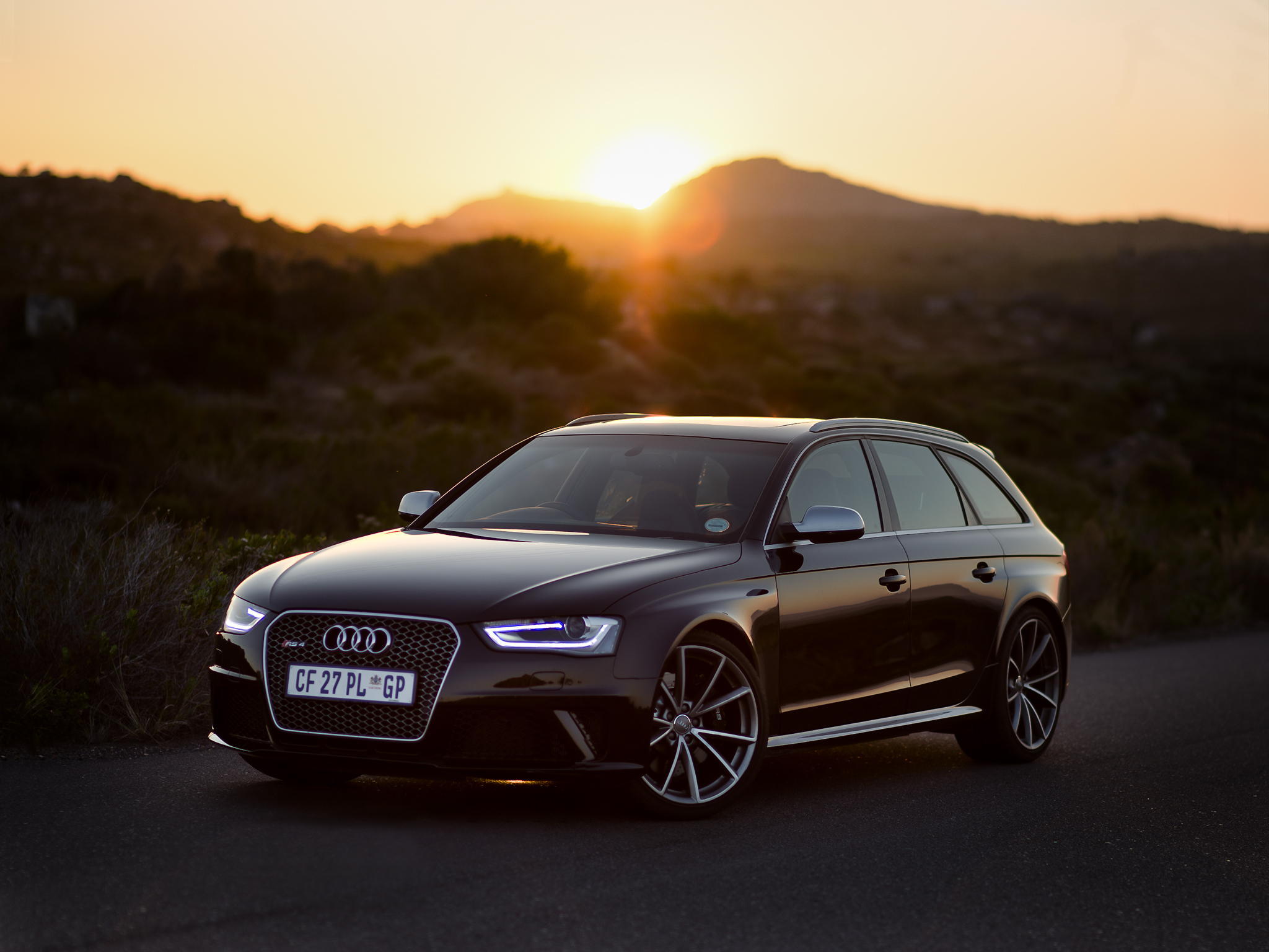 Free download wallpaper Rs4, Side View, Sunset, Audi, Cars on your PC desktop