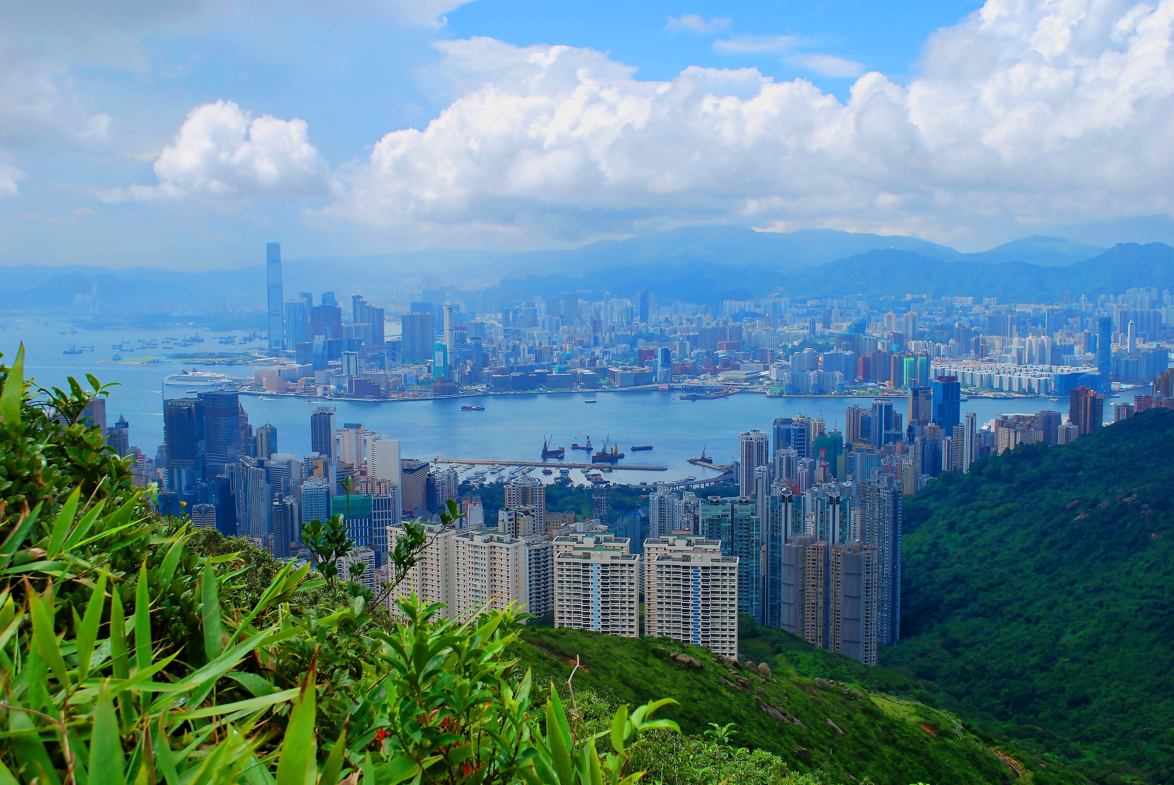 Handy-Wallpaper Städte, Blick Von Oben, Sonderverwaltungsregion Hongkong, Sky, Hongkong, Gebäude kostenlos herunterladen.