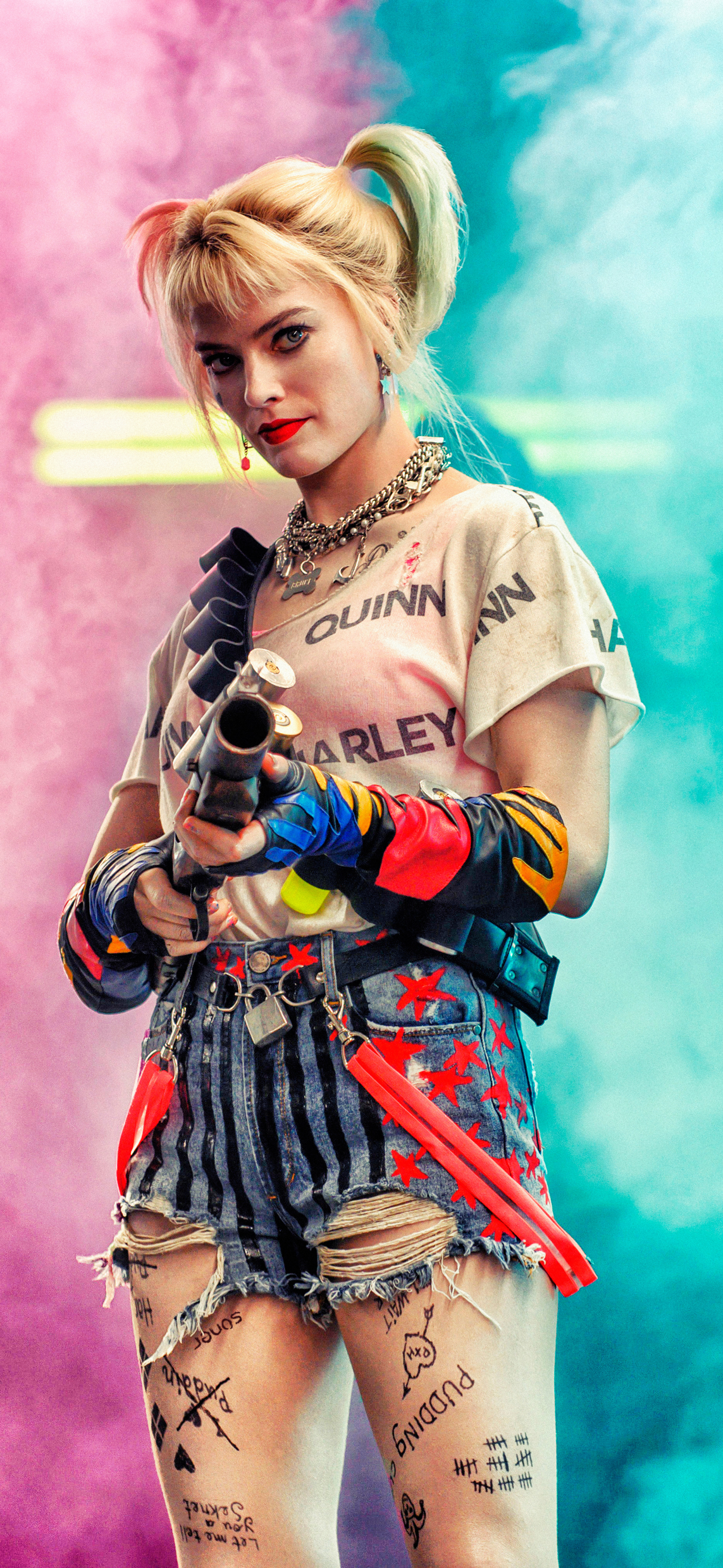 birds of prey (and the fantabulous emancipation of one harley quinn), margot robbie, movie, twintails, harley quinn, dc comics, harleen quinzel