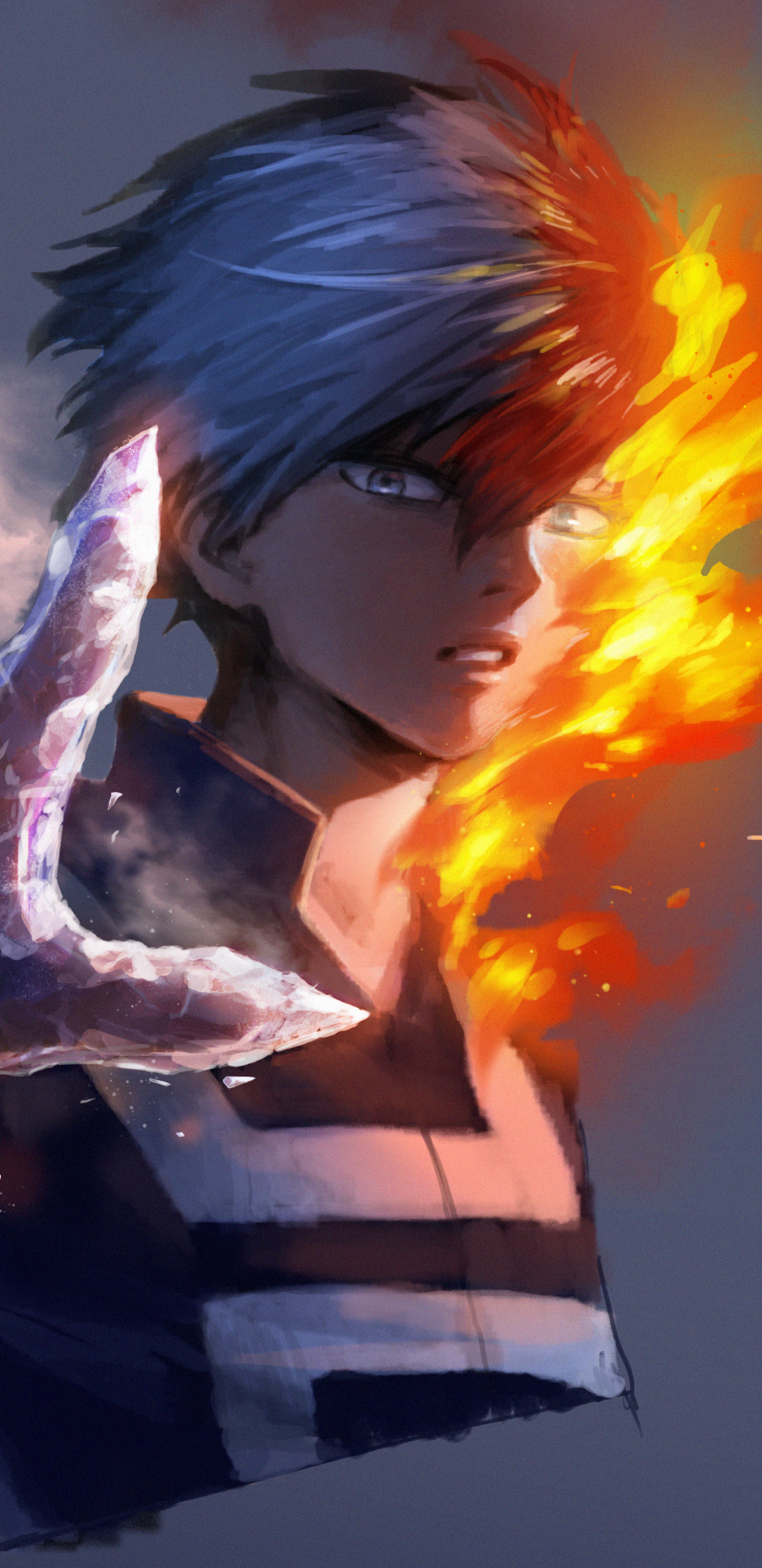 Shoto Todoroki, anime, my hero academia, HD phone wallpaper | Peakpx