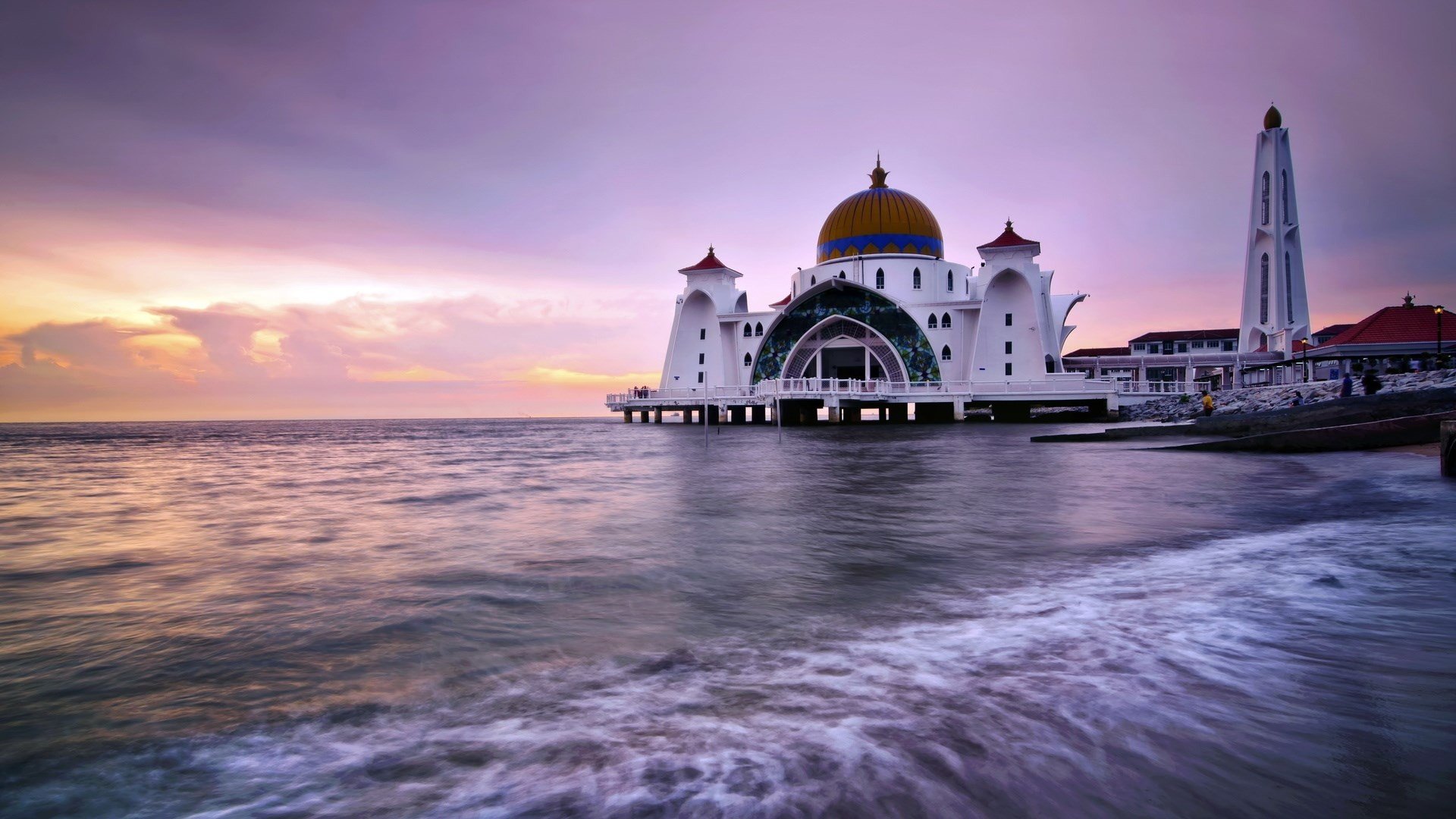 mosque, religious, malacca straits mosque, mosques cell phone wallpapers