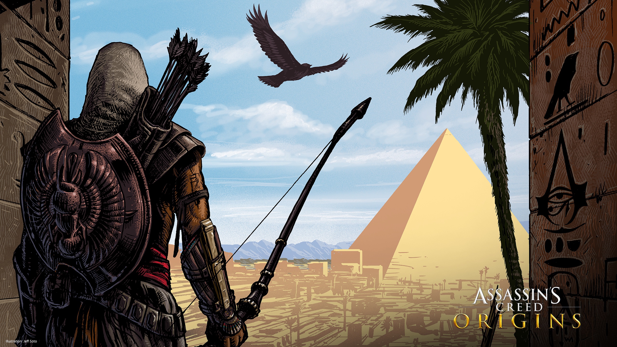 Bayek, screen shot, Assassins Creed: Origins, HD Wallpaper | Rare Gallery