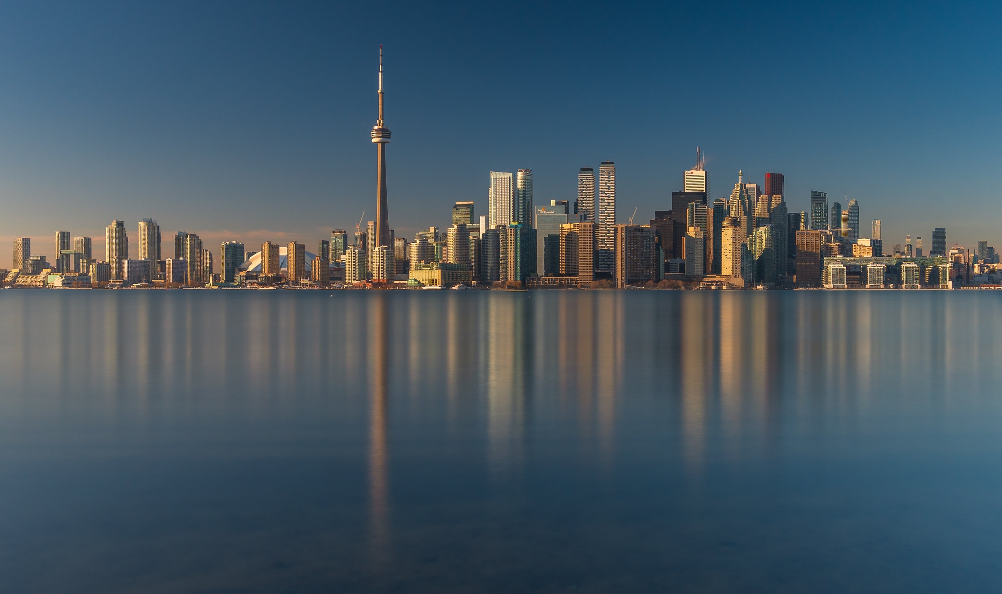 Download mobile wallpaper Cities, City, Building, Reflection, Canada, Toronto, Man Made for free.