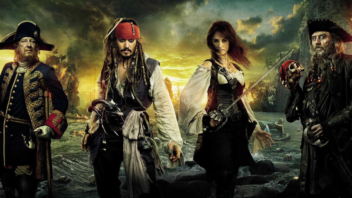 Pirates caribbean x. Пираты Карибского моря: на странных берегах (2011). Пенелопа Круз пираты Карибского моря. Джонни Депп пираты Карибского моря 4. Пираты Карибского моря на странных берегах Пенелопа Крус.