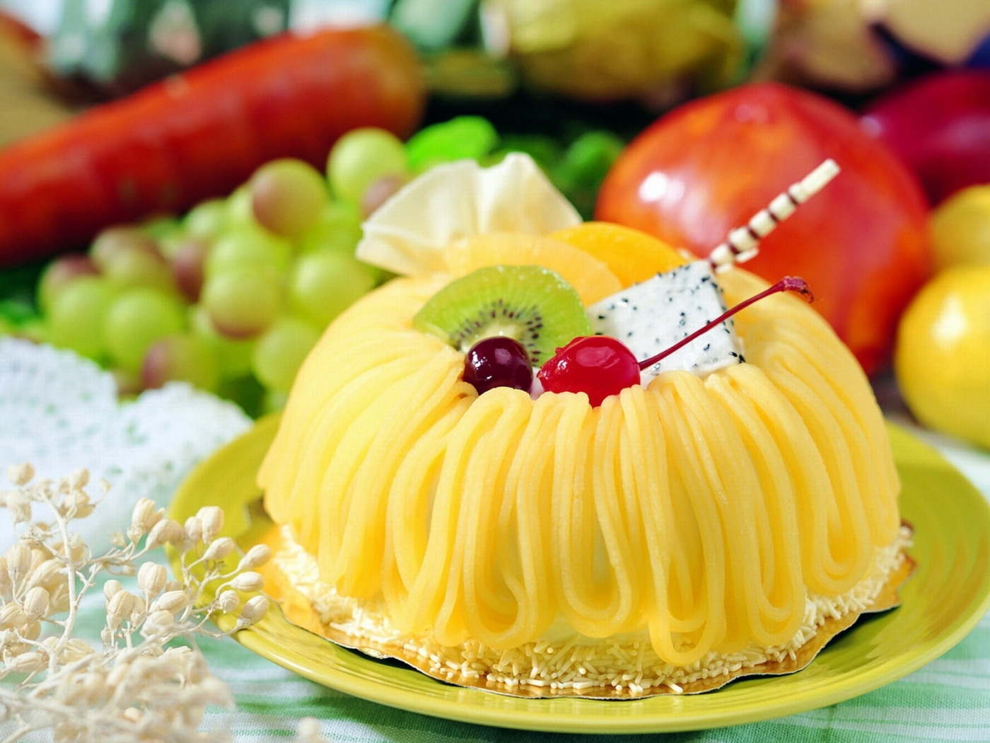dessert, yellow, food High Definition image