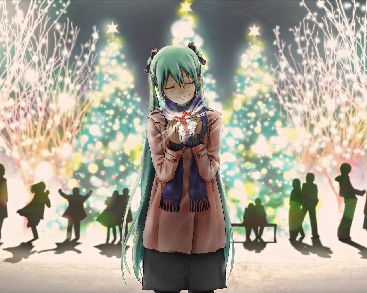 new year, anime, holiday, vocaloid, miku