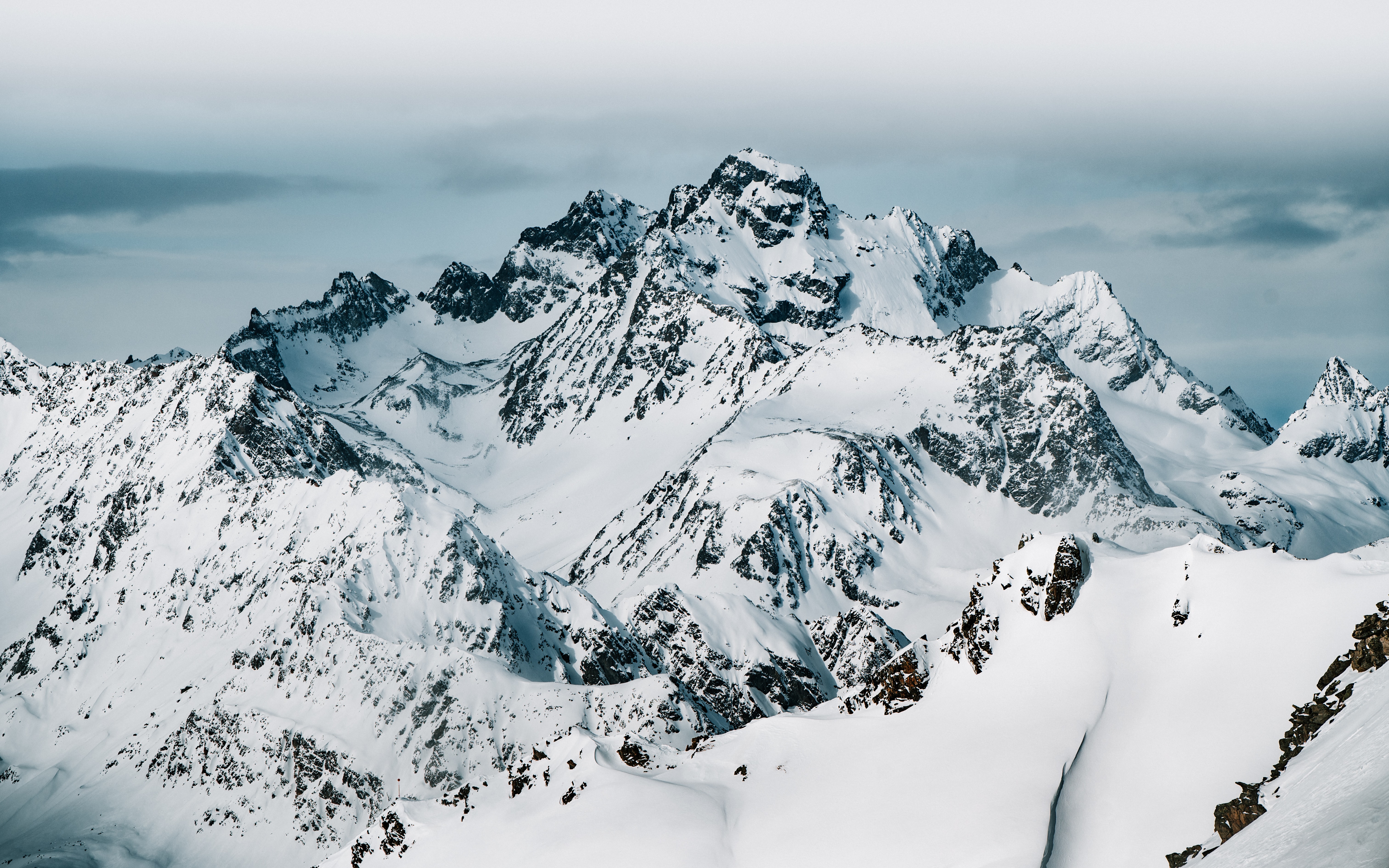 top, winter, nature, snow, mountain, vertex wallpapers for tablet