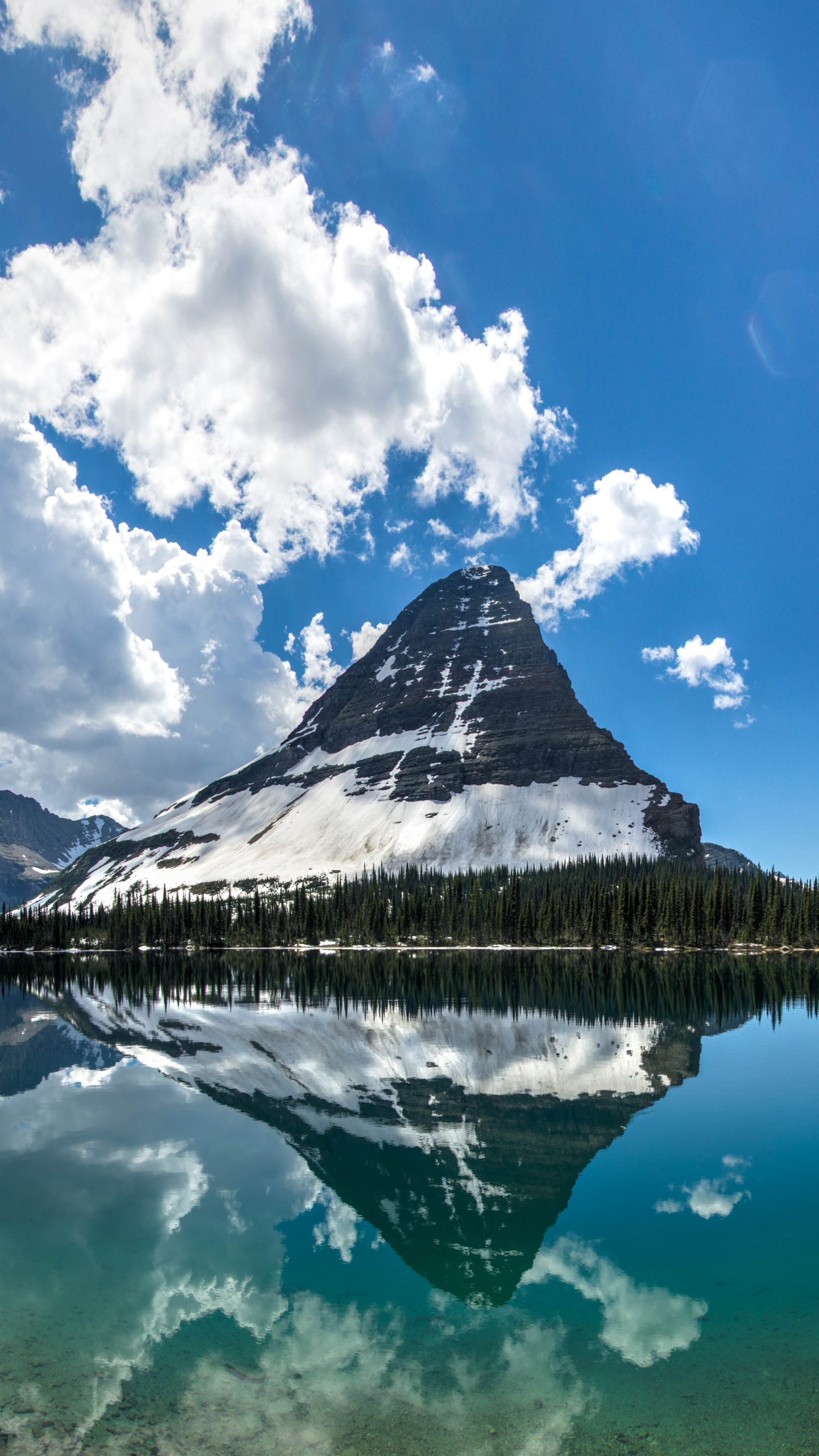 earth, glacier national park, nature, reflection, montana, panorama, mountain, landscape, lake, national park