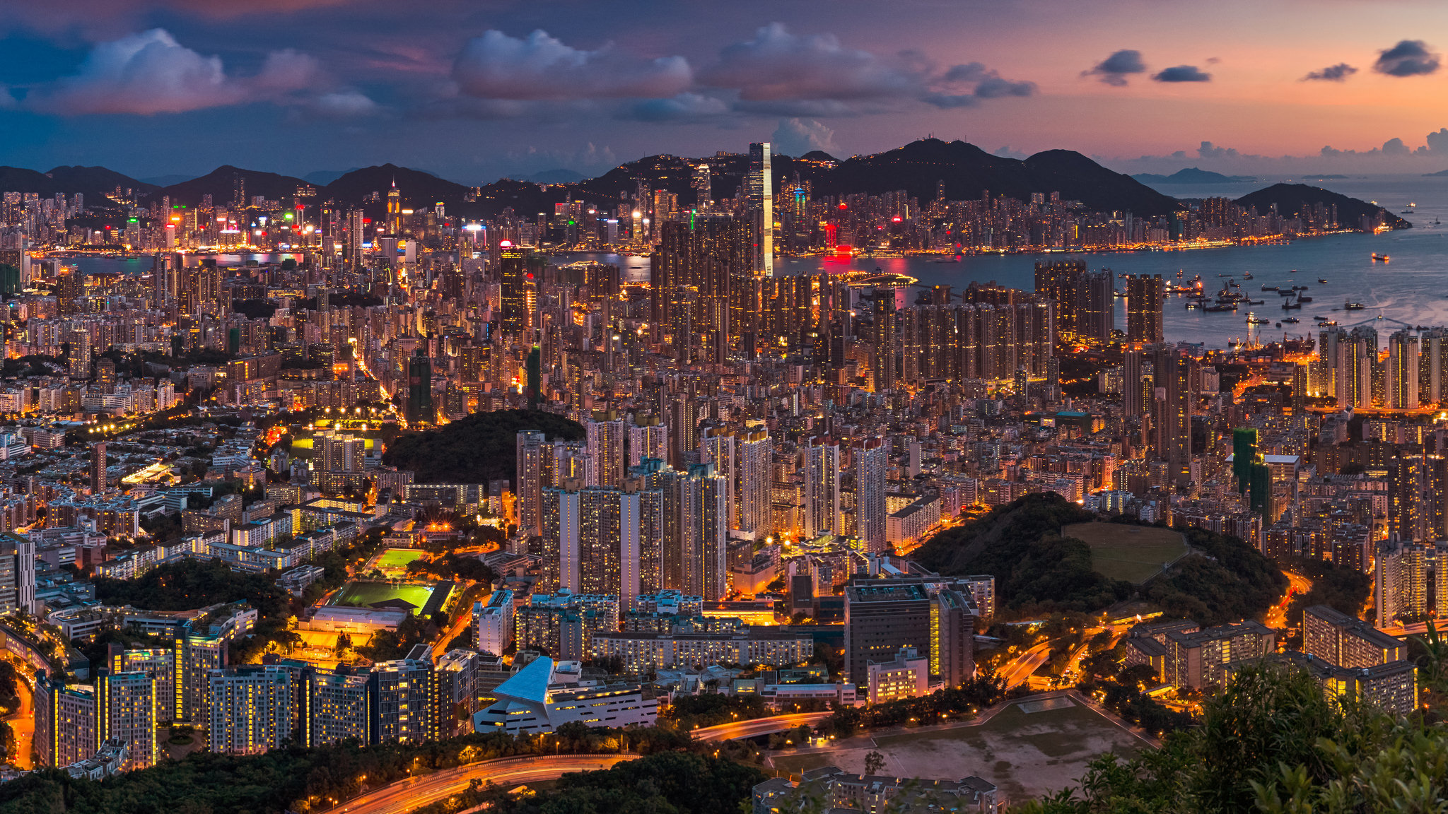Панорама Гонконг HK