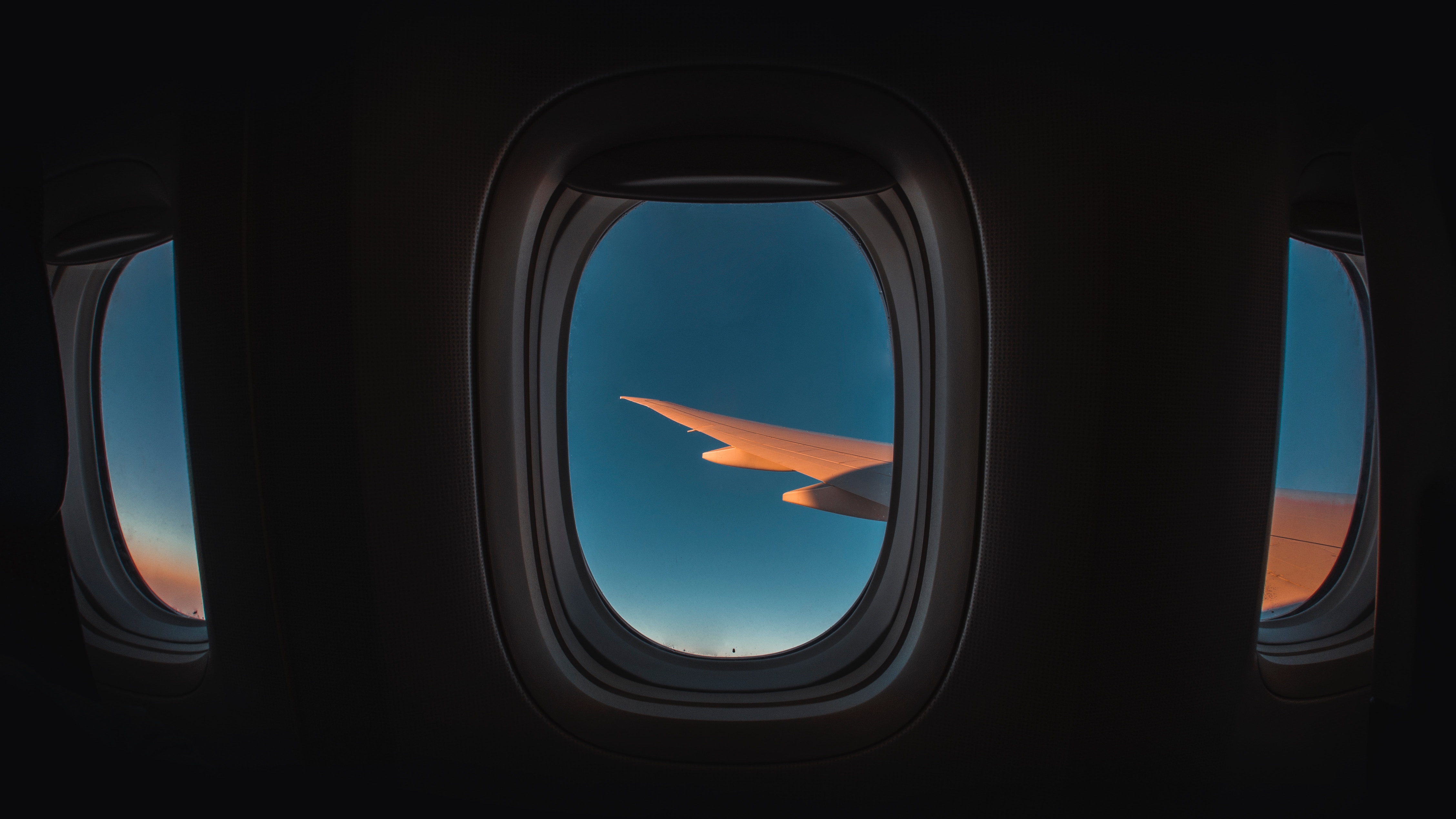110665 скачать обои иллюминатор, самолет, небо, разное, полет, окно, крыло - заставки и картинки бесплатно