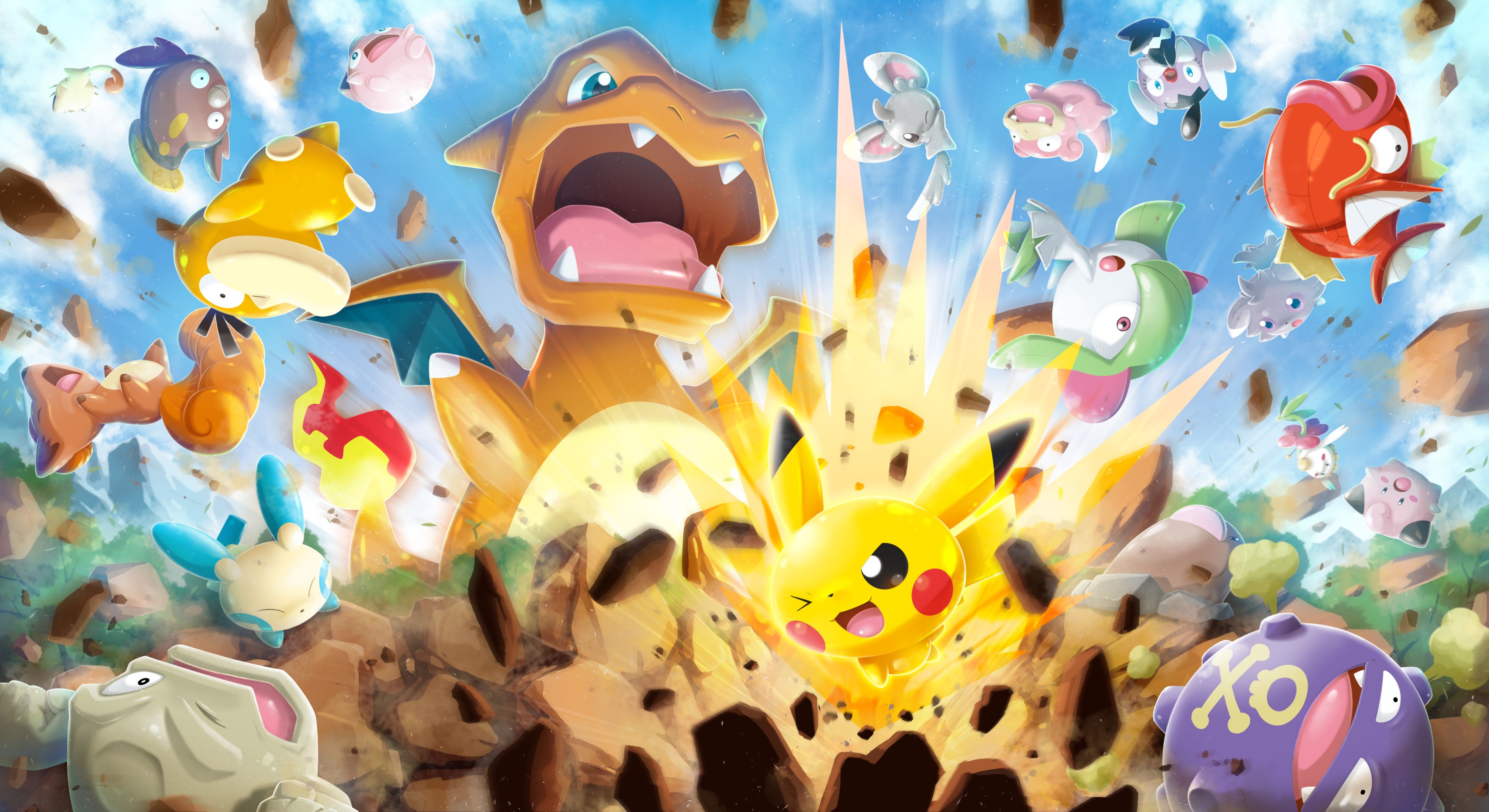 Imagen de pokemon, wallpaper, and background  Pokemon backgrounds, Pokemon,  Pokemon jigglypuff