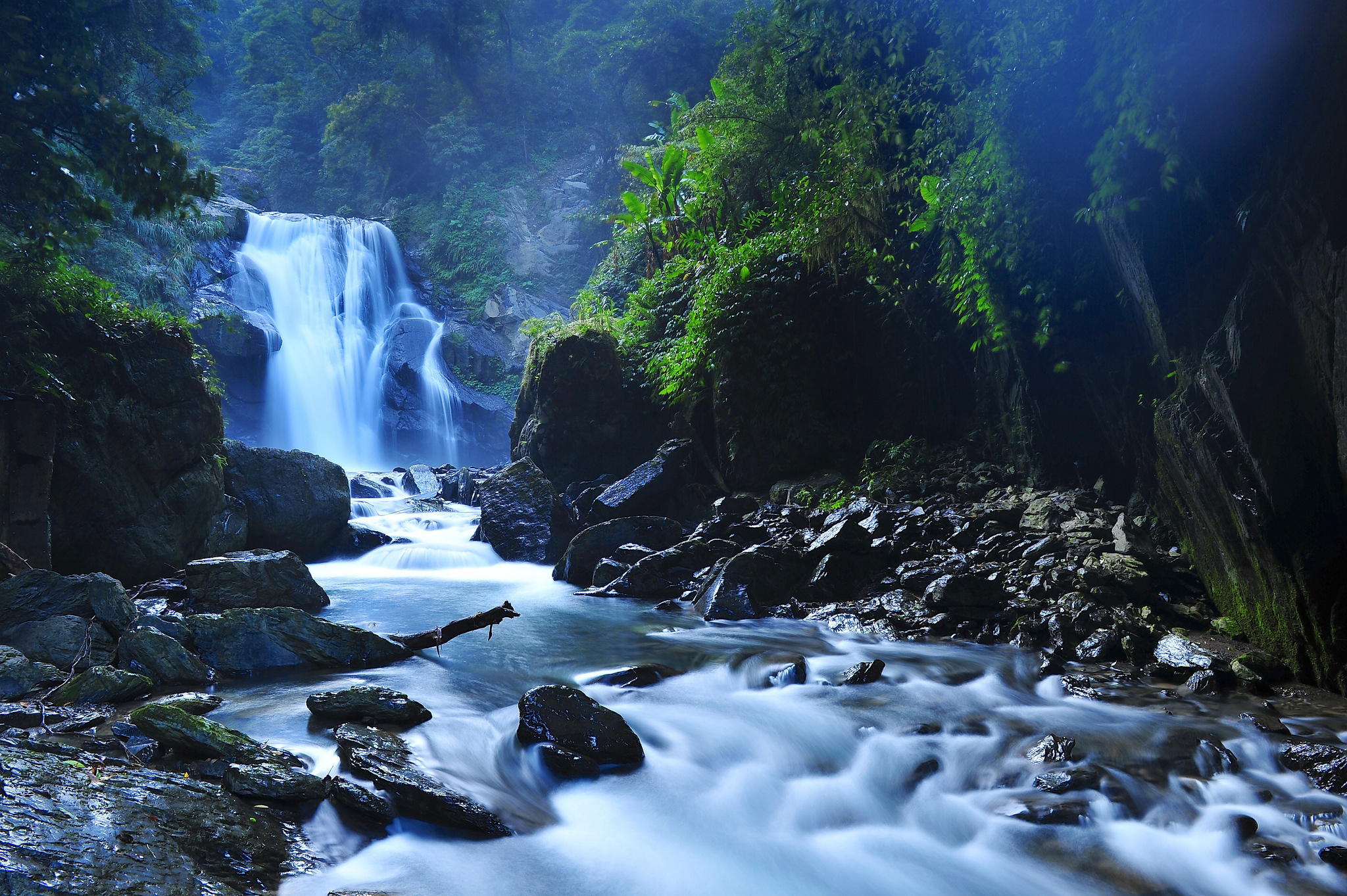 earth, waterfall, forest, landscape, river, scenic, taiwan, waterfalls 4K for PC