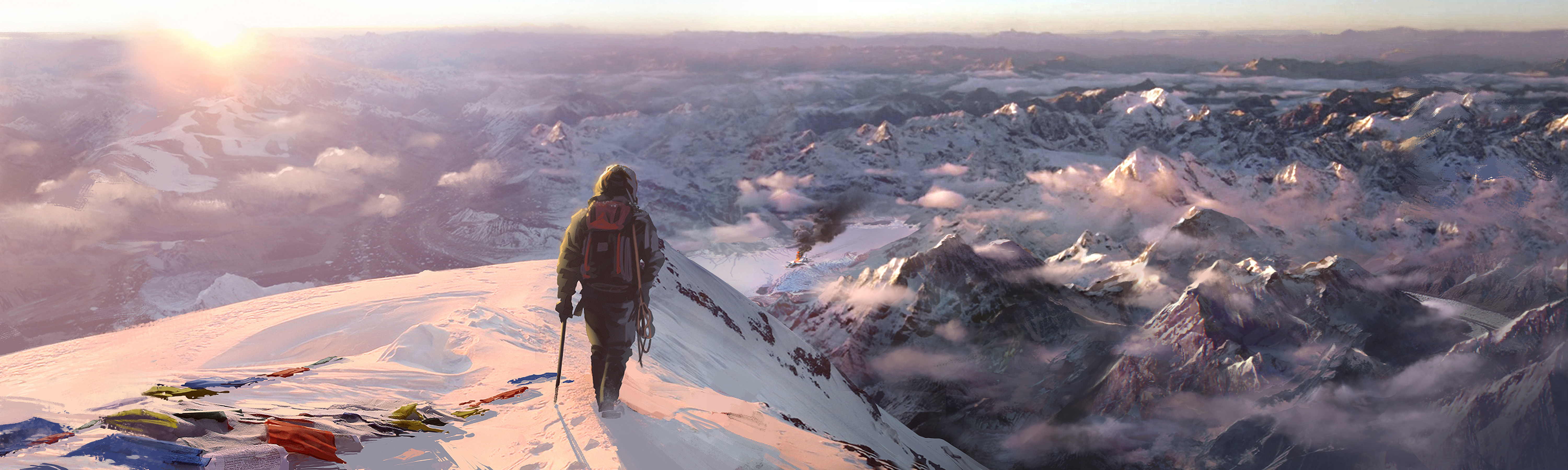 video game, far cry 4, far cry, hiking, scenery, snow HD wallpaper