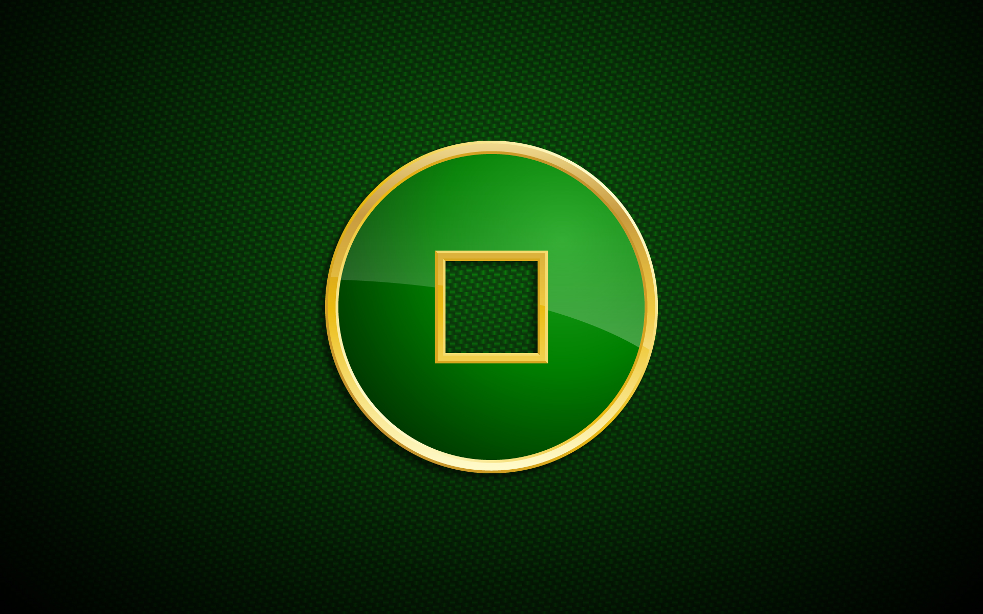 Логотип на зеленом фоне