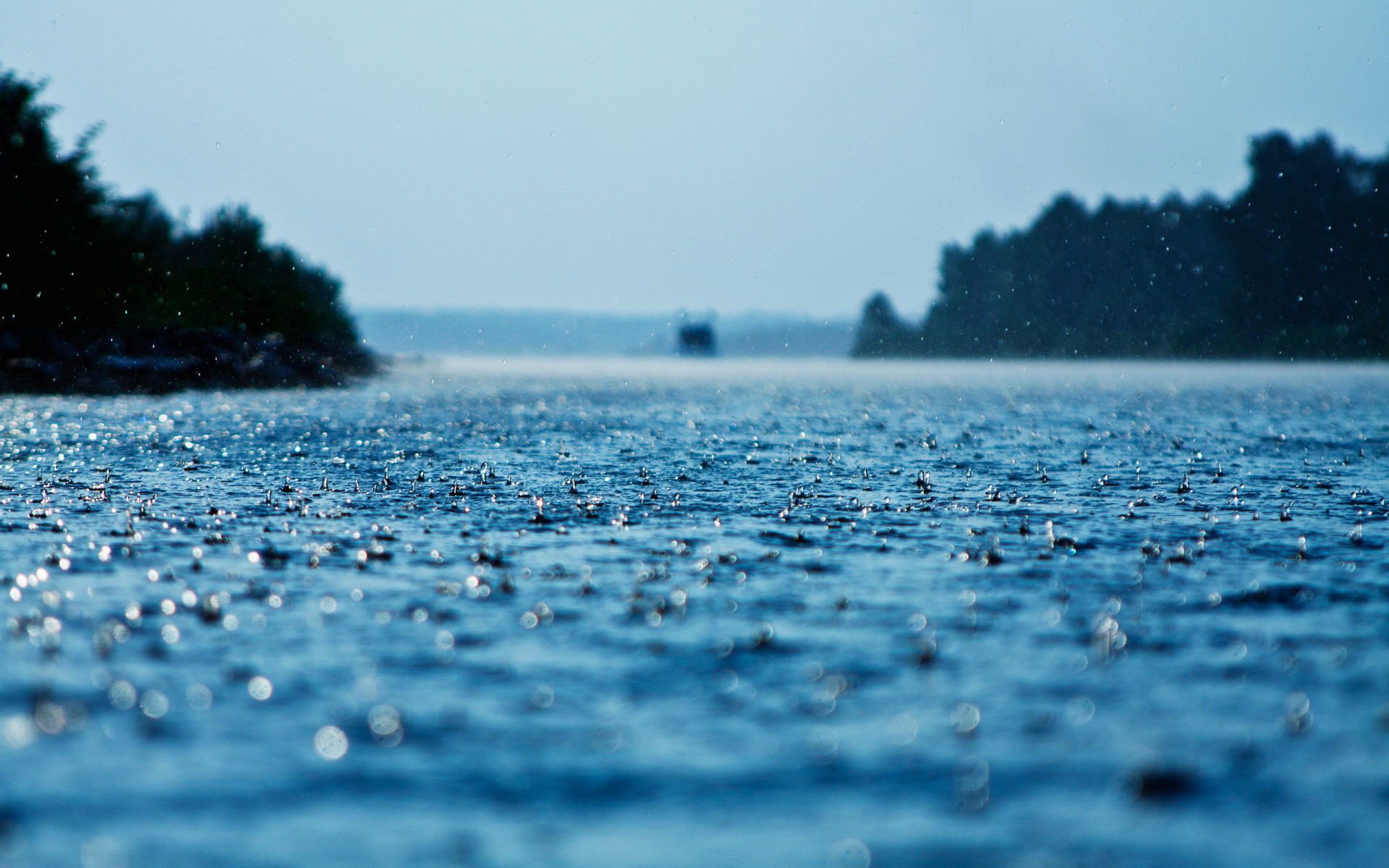 photography, rain, water, blue