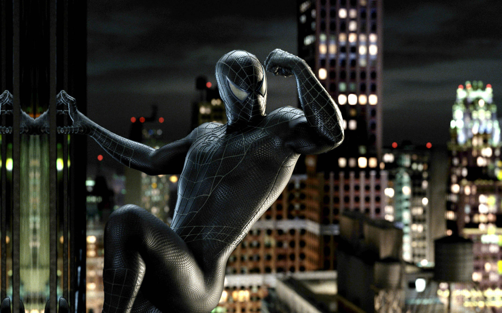Black Spiderman HD wallpaper