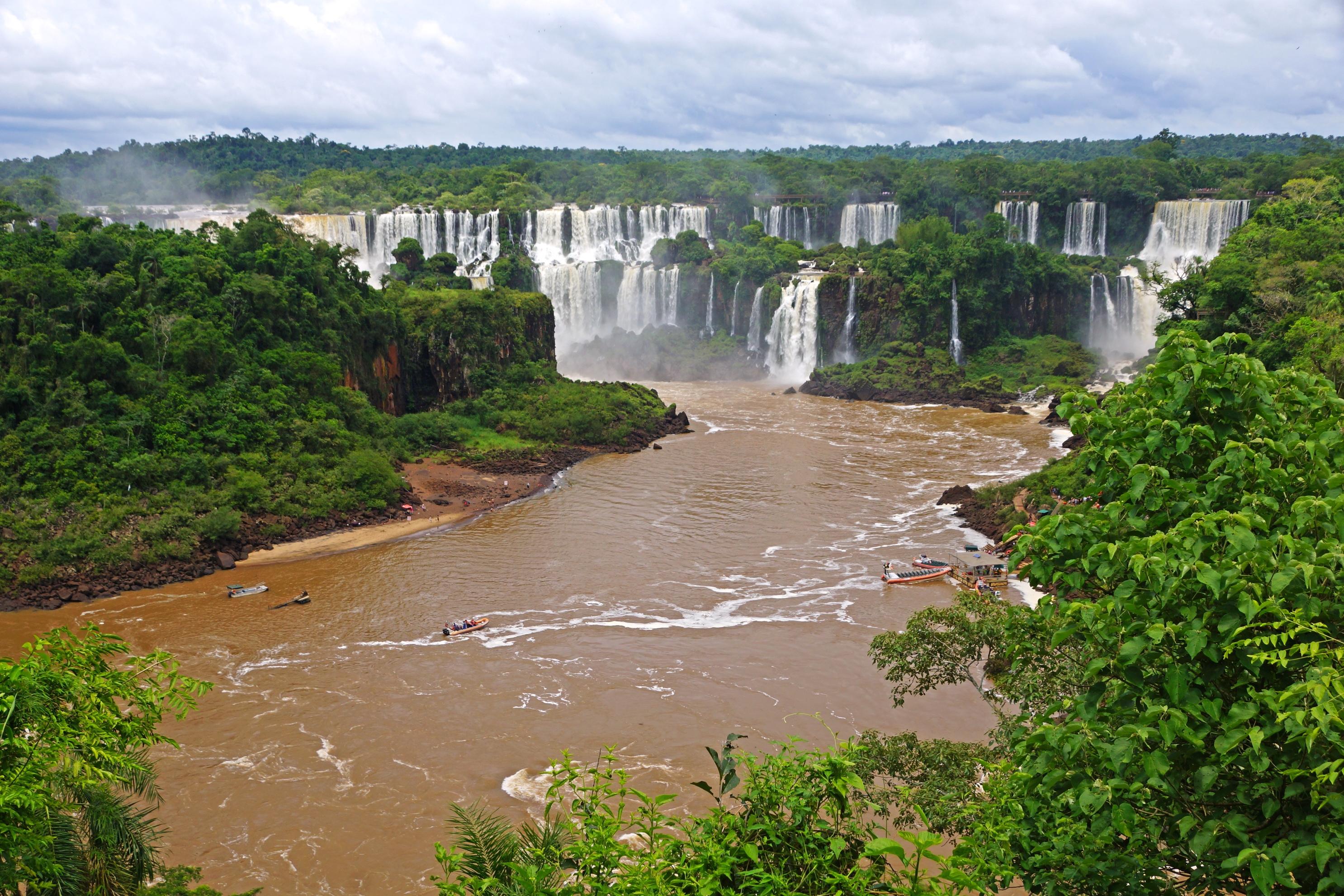 waterfalls, landscape, nature, rivers, brazil, river, iguazu lock screen backgrounds