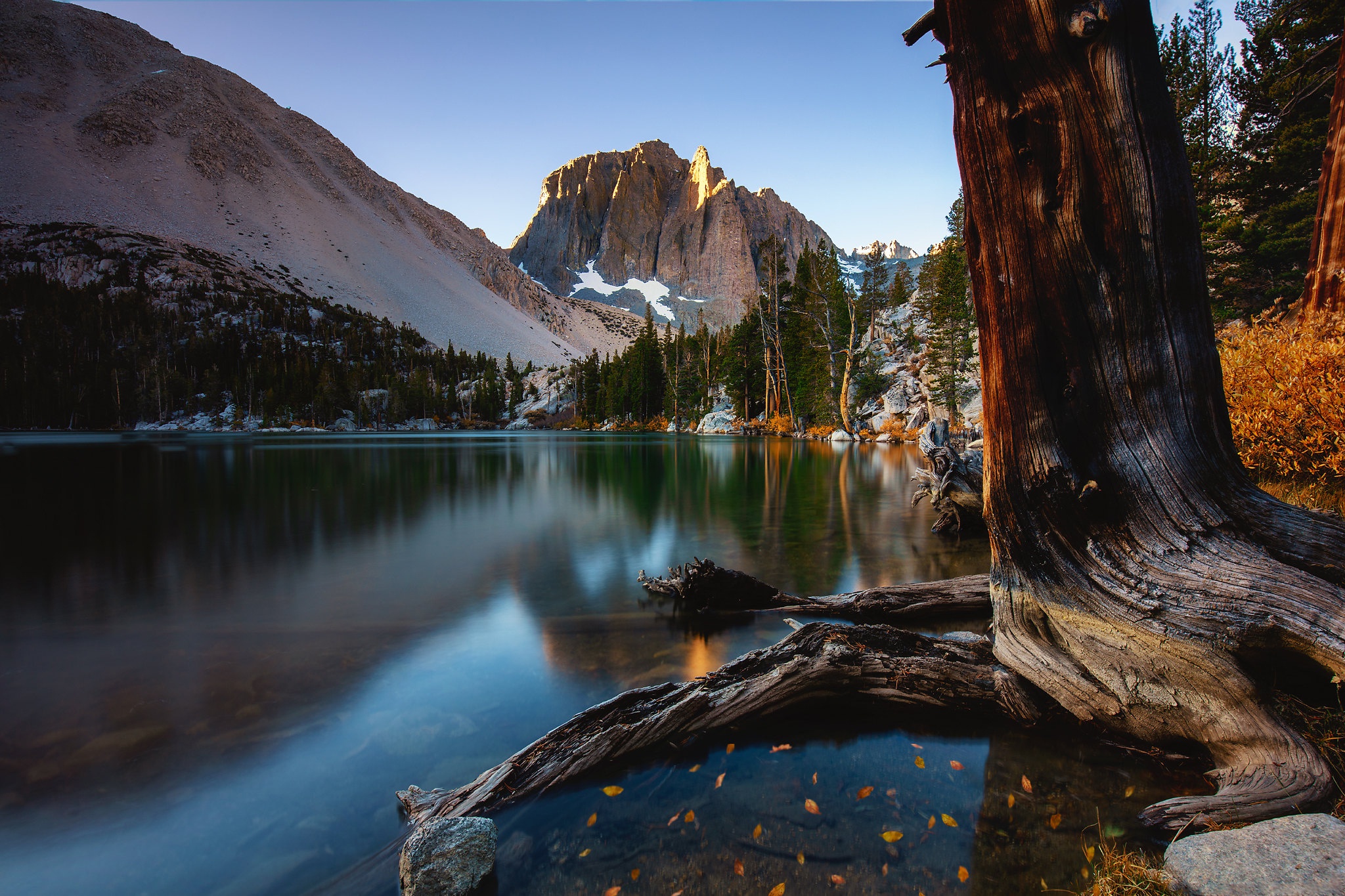 mountain, earth, lake, california, fall, sierra nevada, tree, lakes