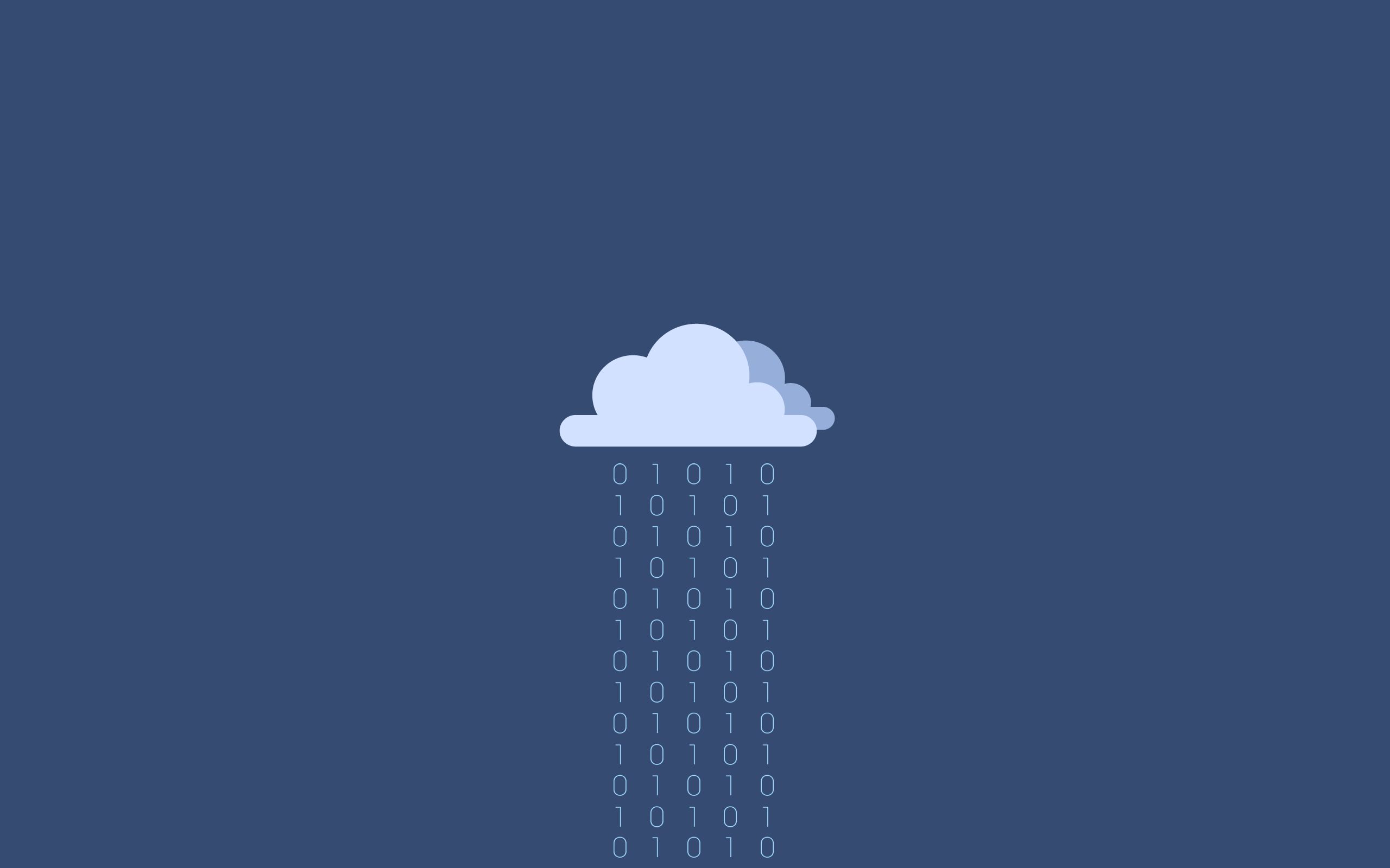 technology, binary, cloud, minimalist