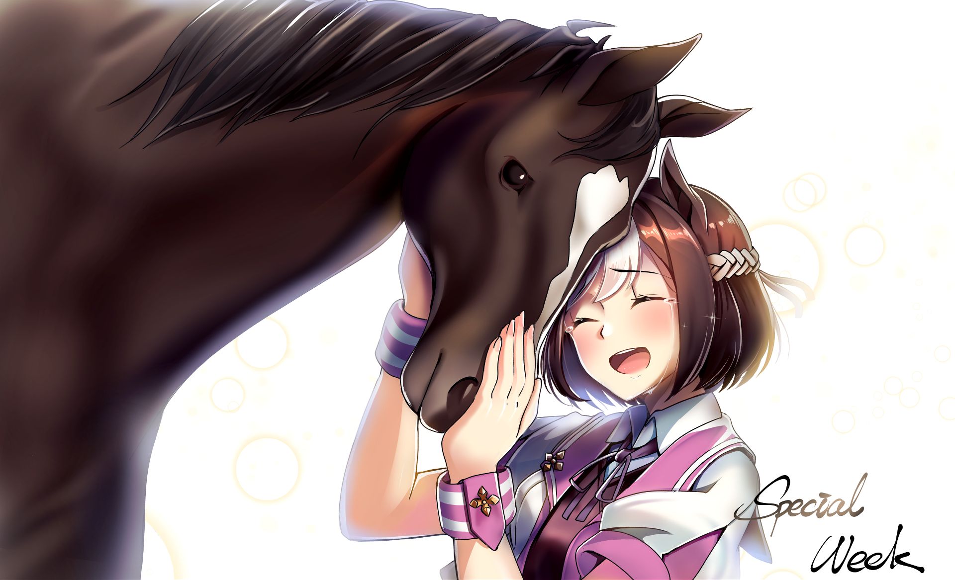 Девушка конь аниме