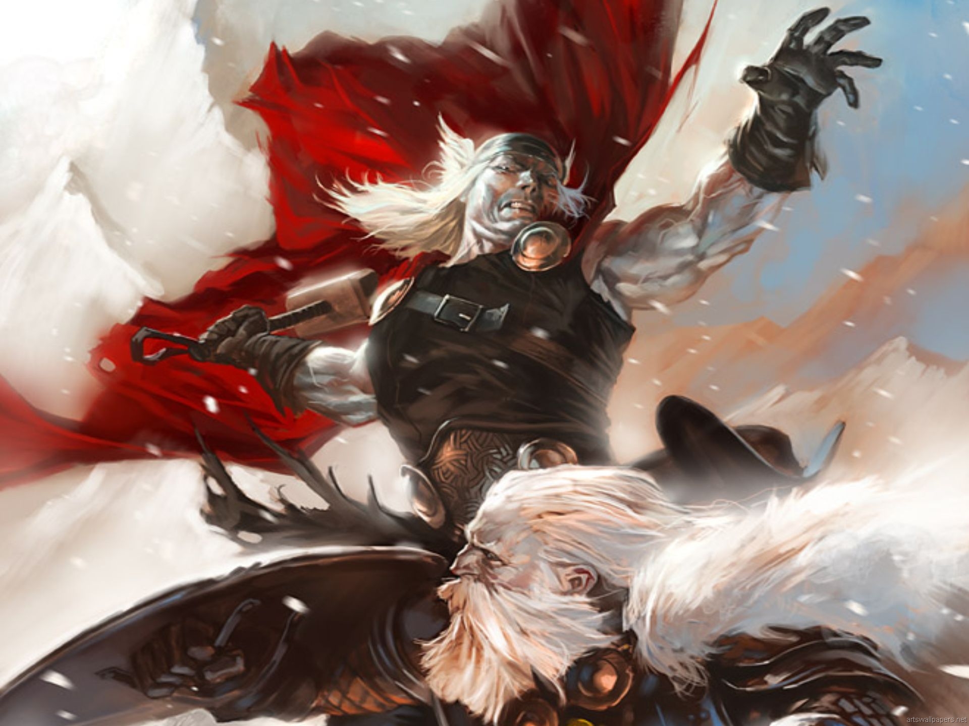 Download mobile wallpaper Gods, Thor, Fantasy for free.